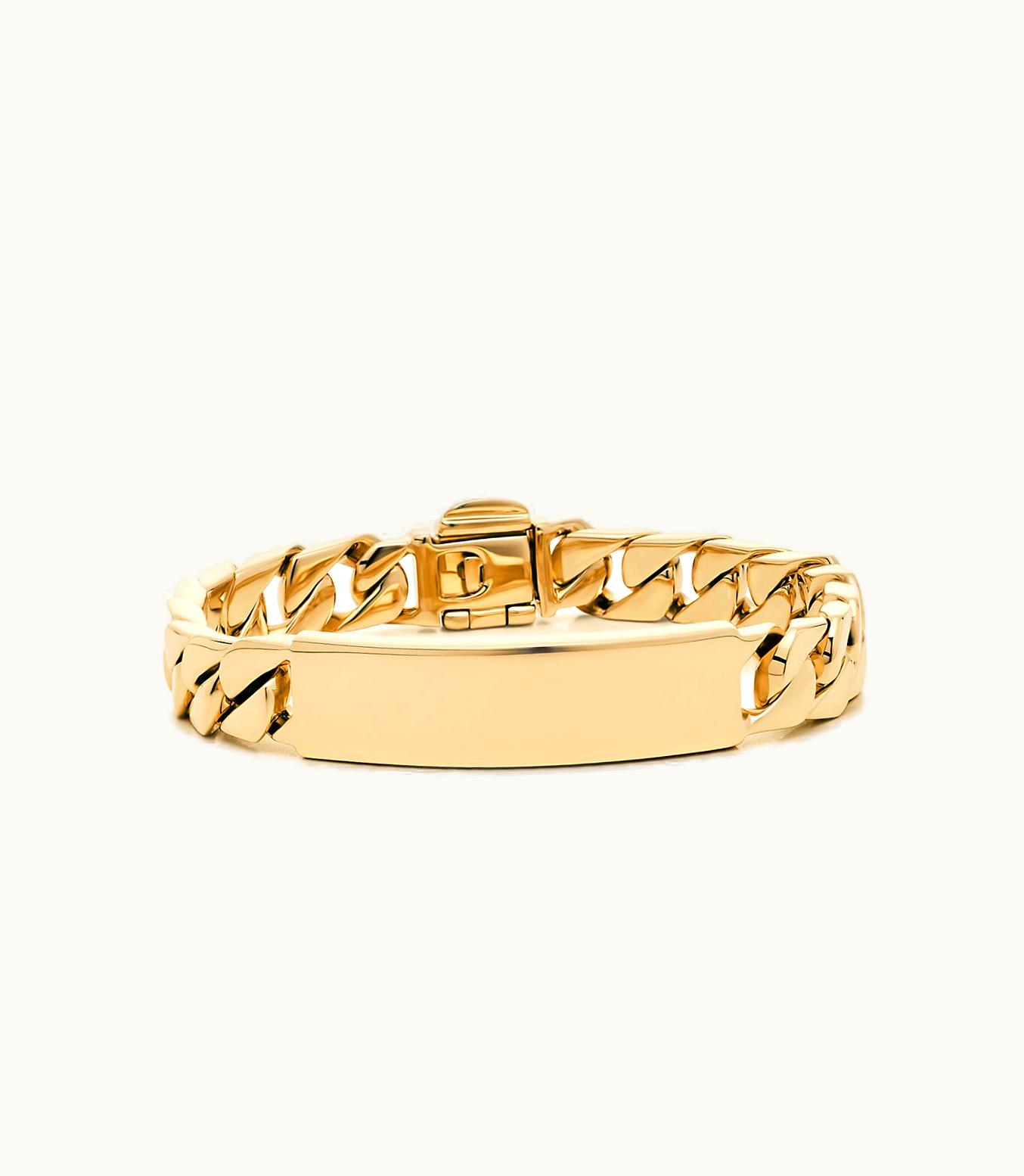 Tiffany & Co Id Bracelet In 18K Gold, Medium