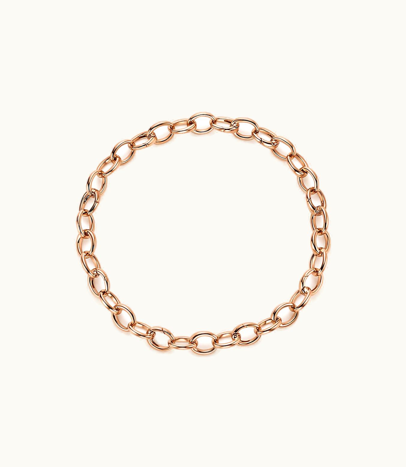 Tiffany & Co Oval Link Bracelet In 18K Rose Gold, Medium