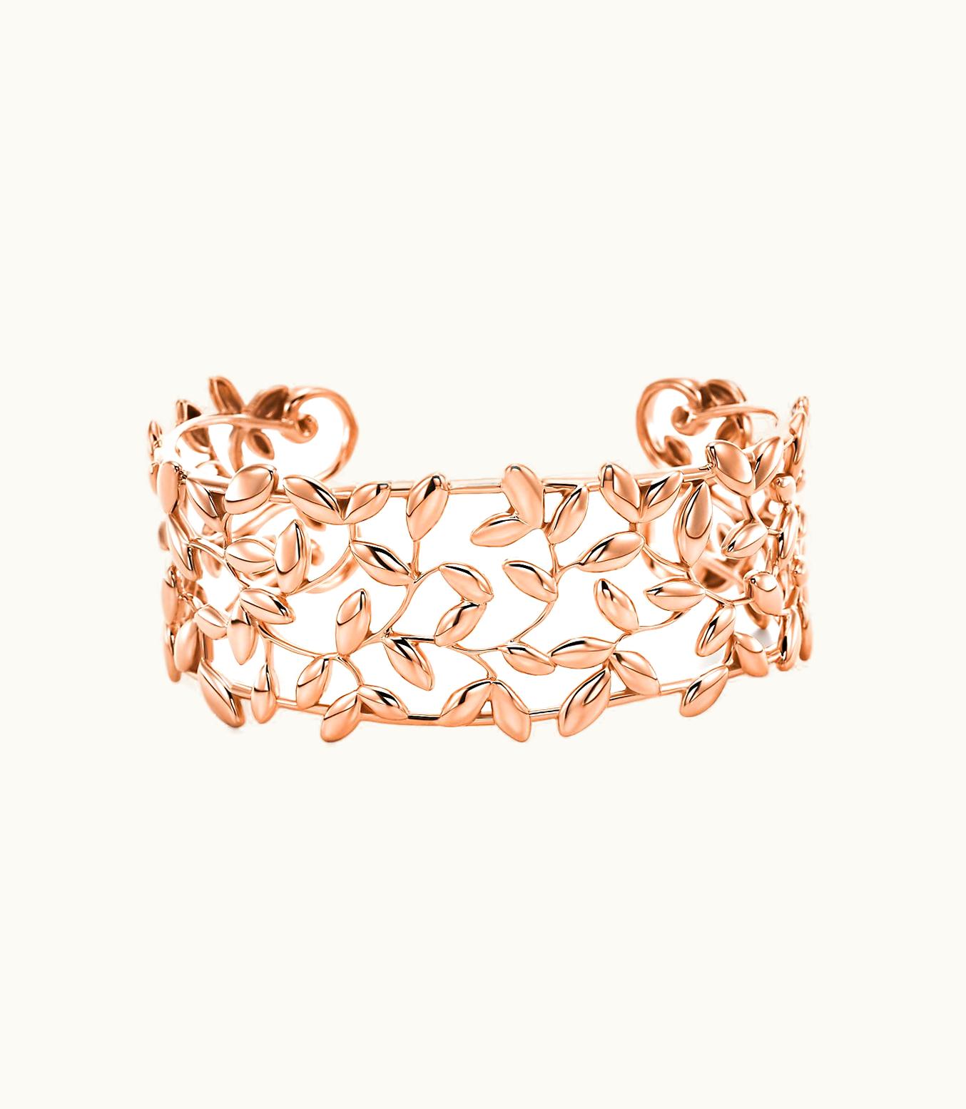 Tiffany & Co Paloma Picasso® Olive Leaf Cuff In 18K Rose Gold, Medium 60020931