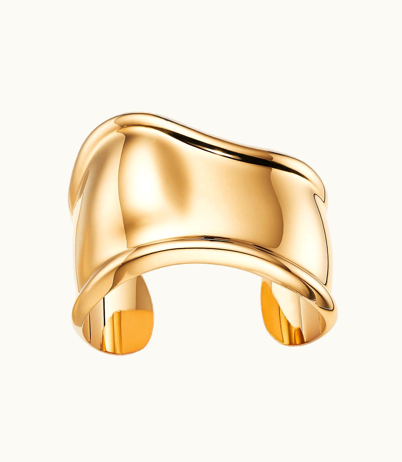 Tiffany & Co Elsa Peretti® Small Bone Cuff In 18K Gold, 43 Mm Wide