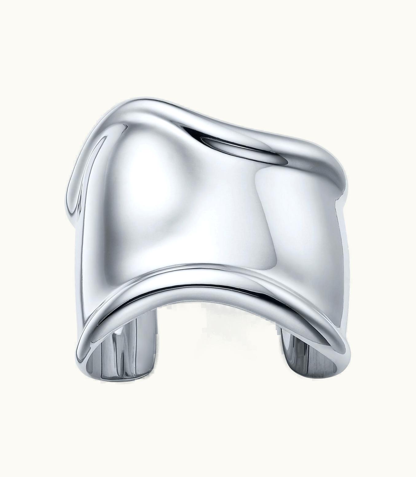 Tiffany & Co Elsa Peretti® Medium Bone Cuff In Sterling Silver, 61 Mm Wide In Sterling Silver