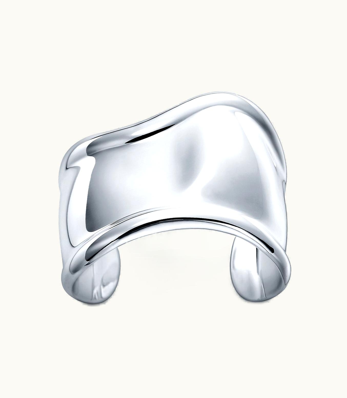Tiffany & Co Elsa Peretti® Bone Cuff In Sterling Silver, Small, Right Wrist