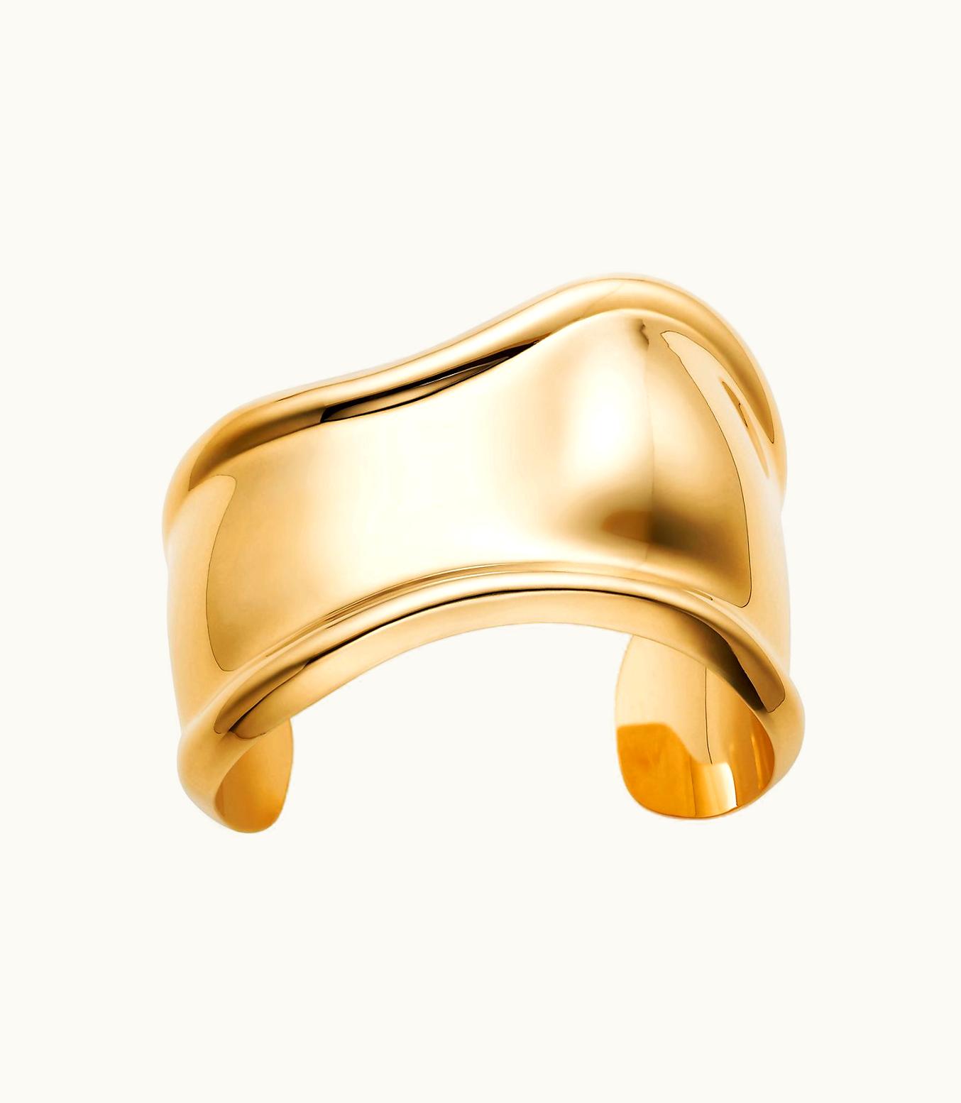 Tiffany & Co Elsa Peretti® Small Bone Cuff In 18K Gold, 43 Mm Wide In 18K Gold