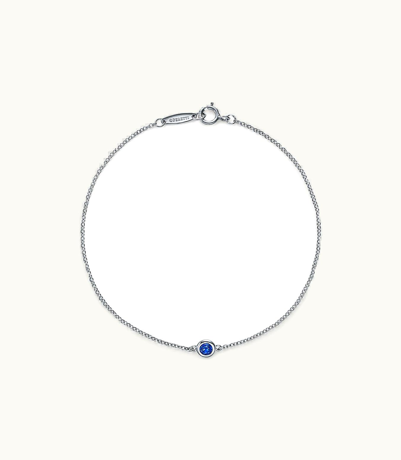 Tiffany & Co Elsa Peretti® Color By The Yard Sapphire Bracelet In Platinum