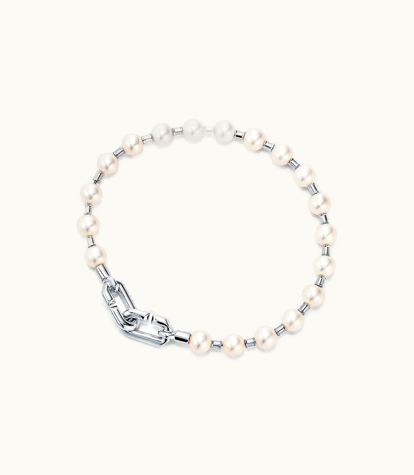 Tiffany & Co Tiffany Hardwear Pearl Bracelet In Silver, 5-6 Mm