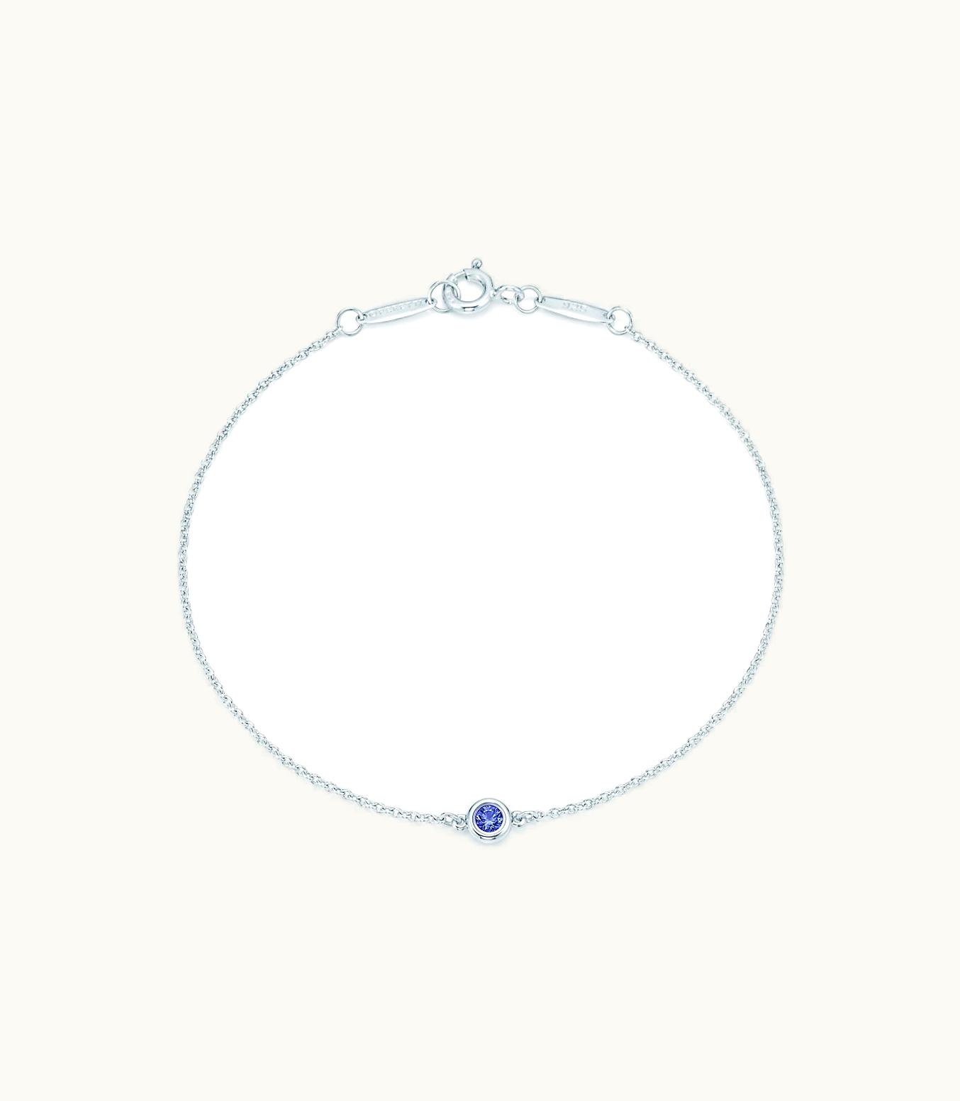 Tiffany & Co Elsa Peretti® Color By The Yard Tanzanite Bracelet In Silver