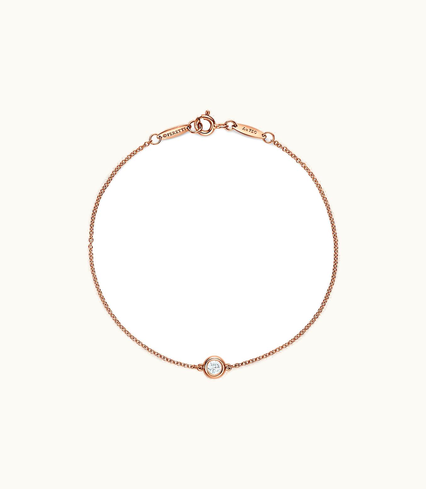Tiffany & Co Elsa Peretti® Diamonds By The Yard® Bracelet In 18K Rose Gold With A Diamond 67799313