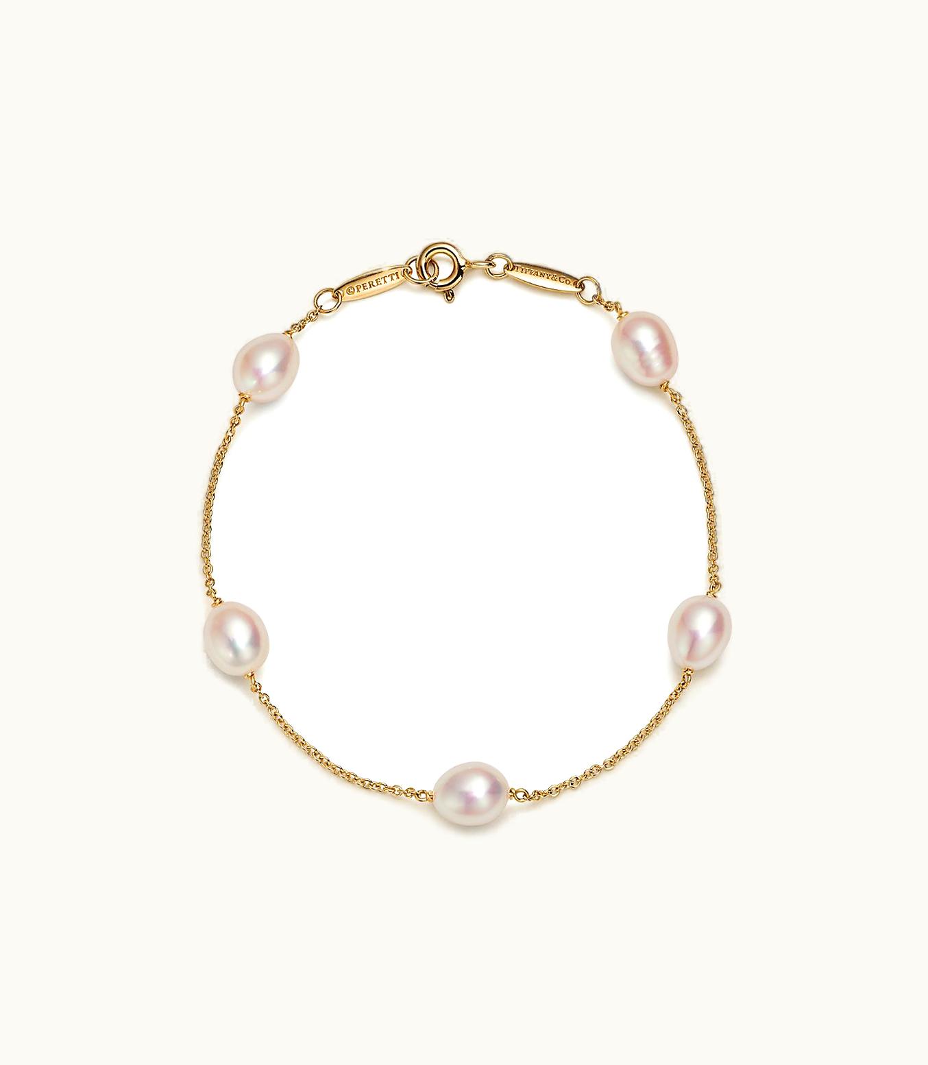 Tiffany & Co Elsa Peretti® Pearls By The Yard™ Bracelet In 18K Gold