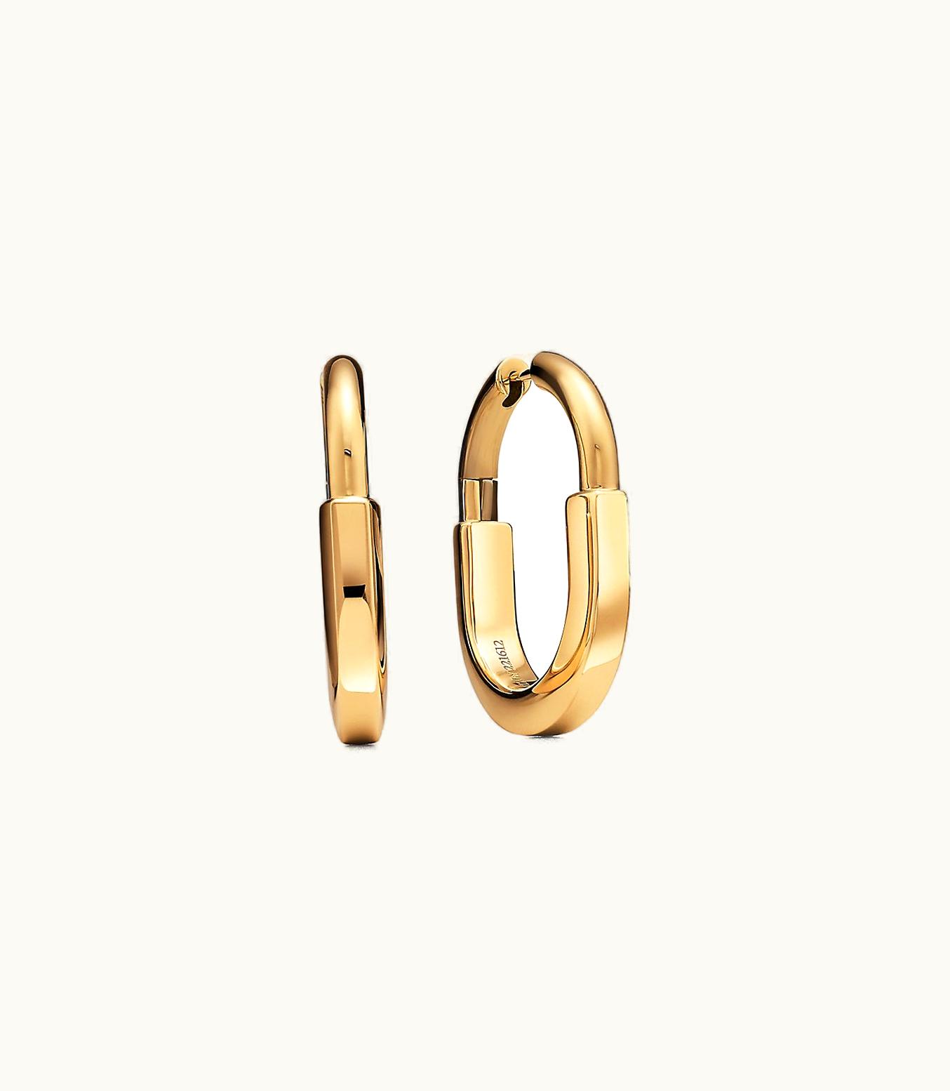 Tiffany & Co Tiffany Lock Earrings In Yellow Gold, Medium