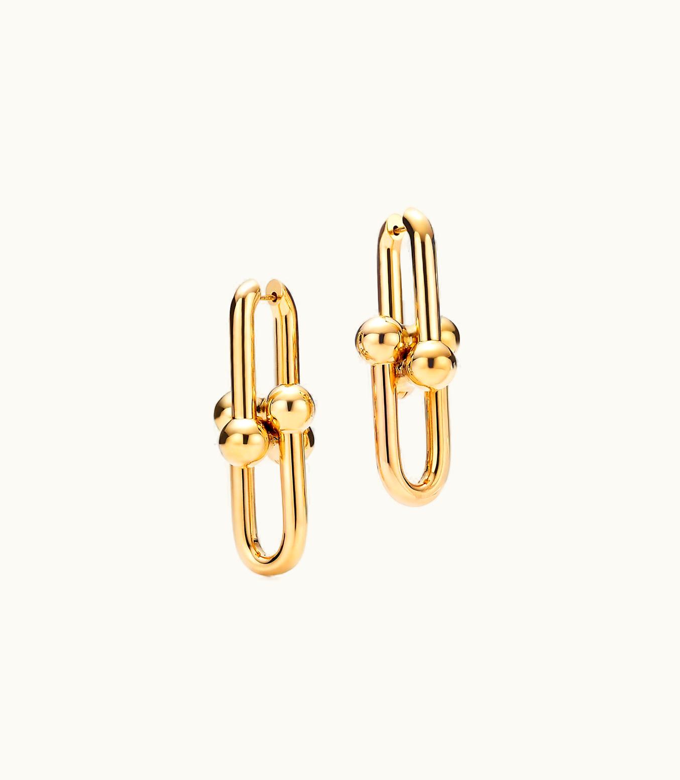 Tiffany & Co Tiffany Hardwear Extra Large Link Earrings In Yellow Gold