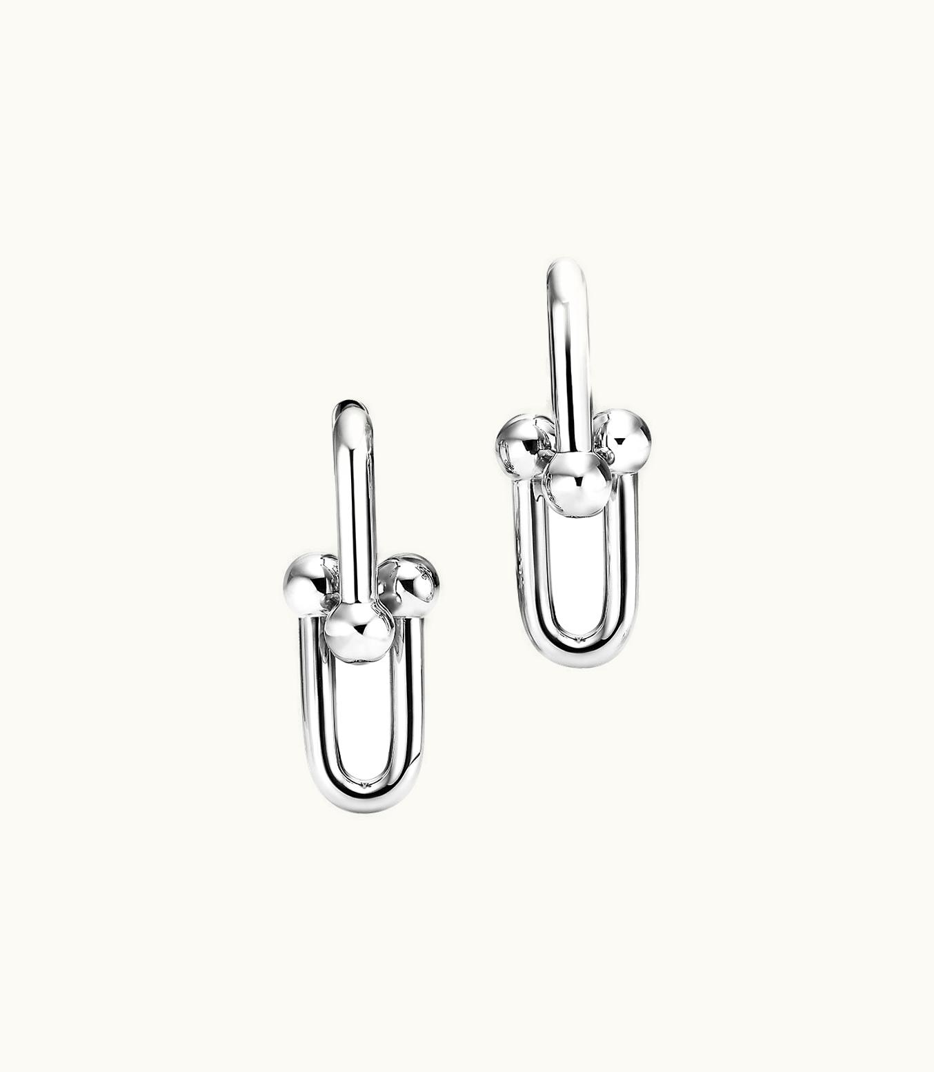 Tiffany & Co Tiffany Hardwear Large Link Earrings In Sterling Silver