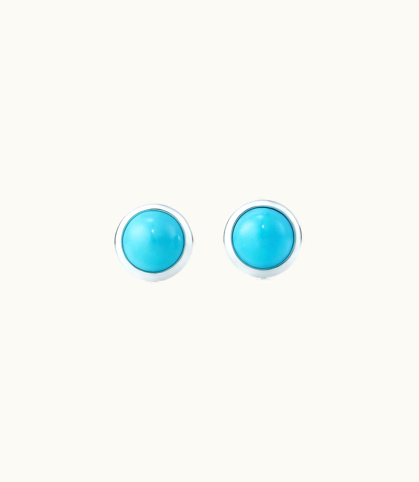 Tiffany & Co Elsa Peretti® Color By The Yard Earrings In Silver With Turquoise