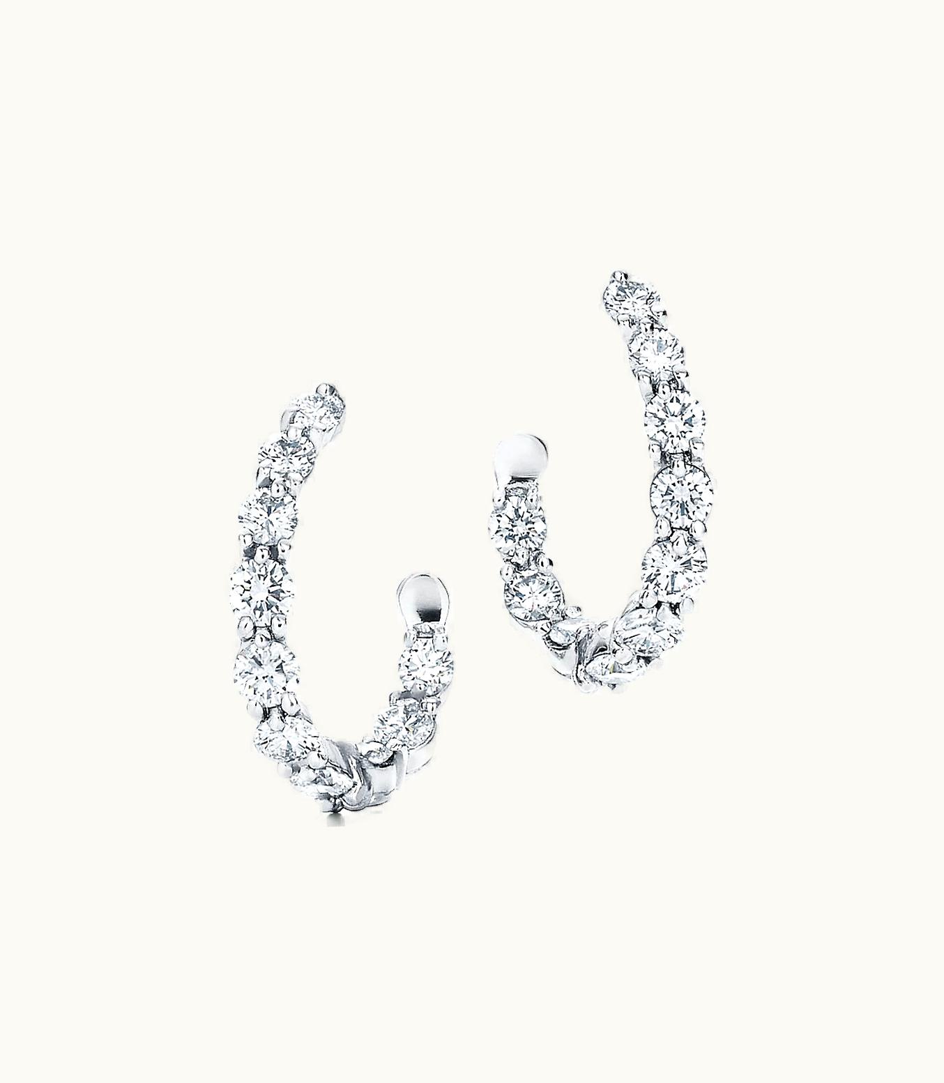 Tiffany & Co Diamond Inside-Out Hoop Earrings