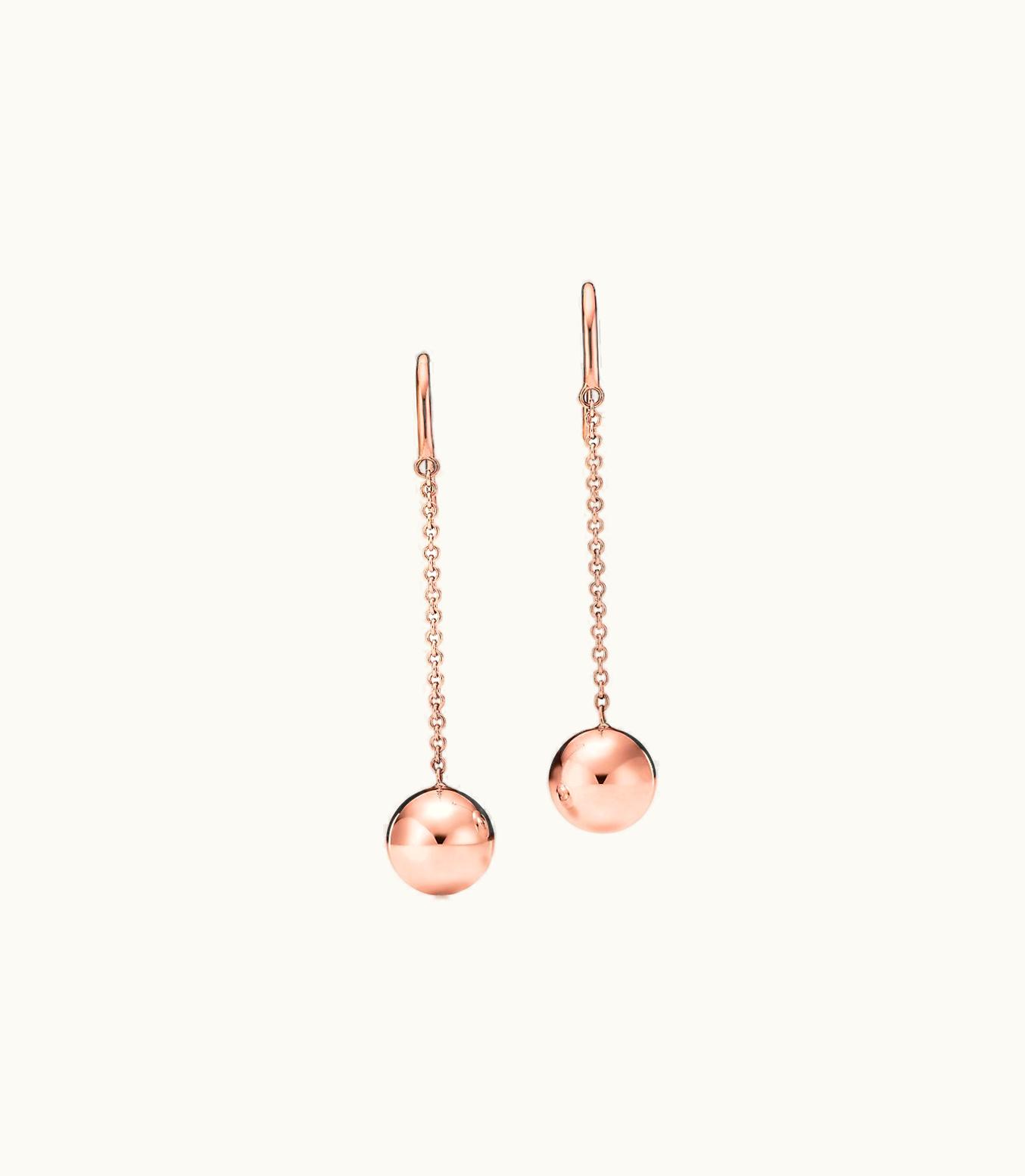 Tiffany & Co Tiffany Hardwear Triple Drop Earrings In Rose Gold