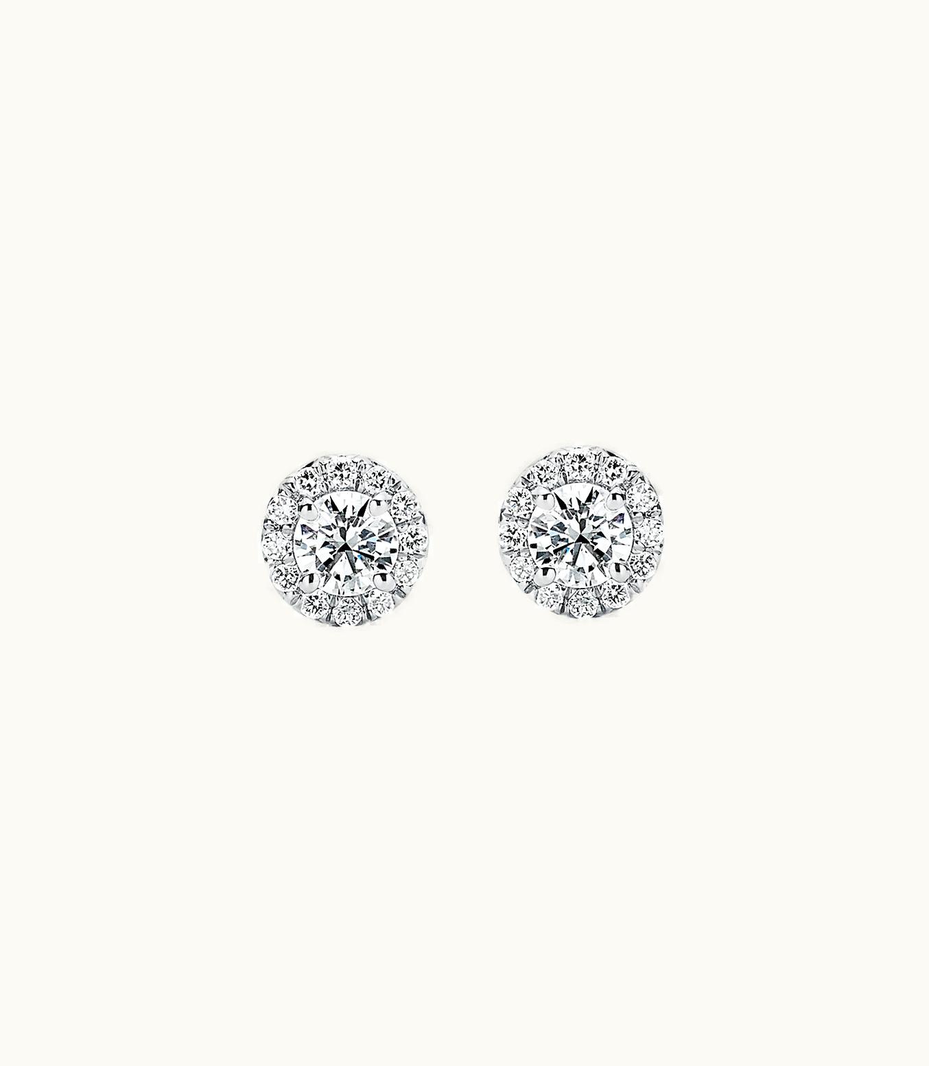 Tiffany & Co Tiffany Soleste Earrings In Platinum With Diamonds