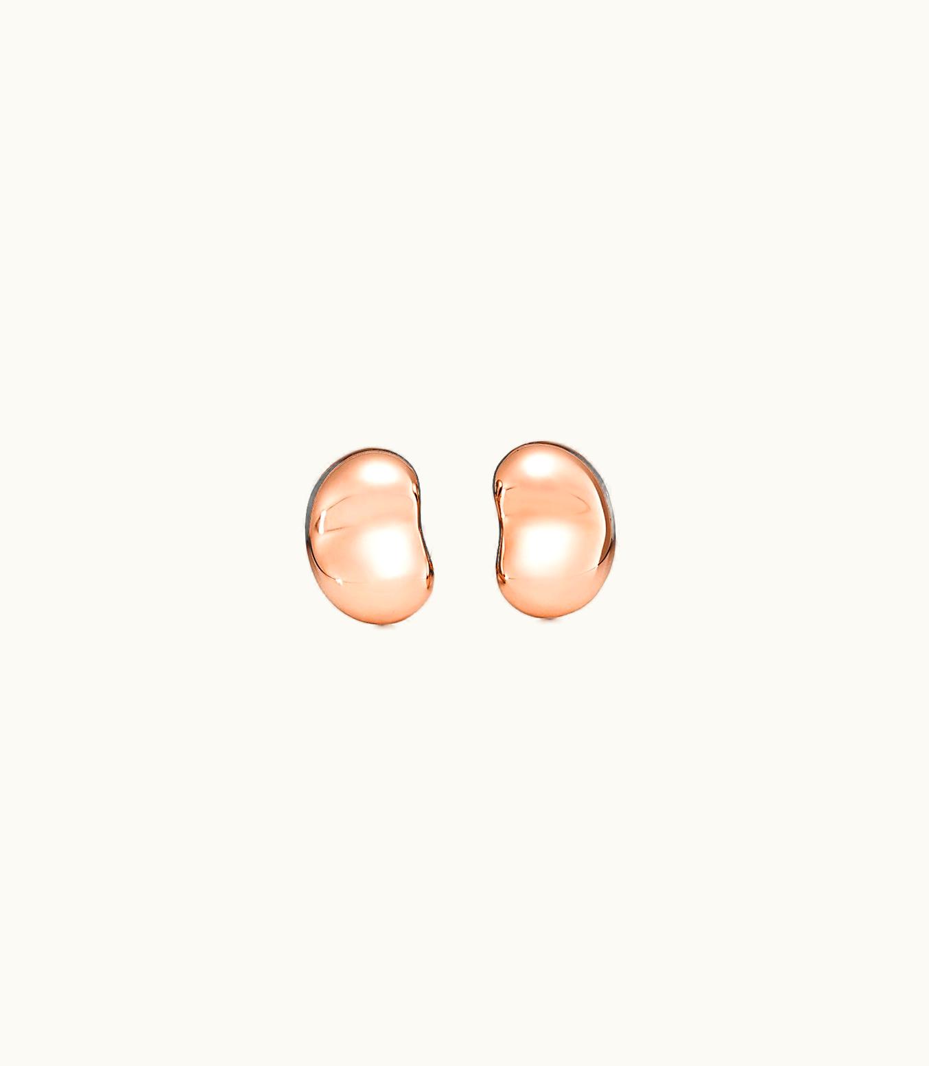 Tiffany & Co Elsa Peretti® Bean Design Earrings In 18K Rose Gold