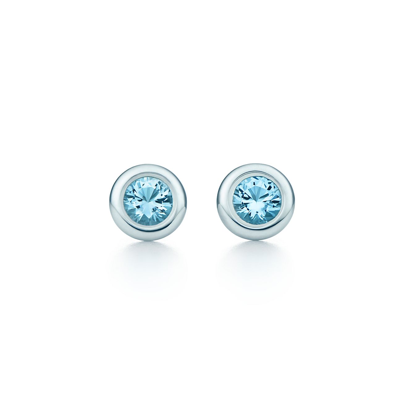 Tiffany & Co Elsa Peretti® Color By The Yard Earrings In Sterling Silver With Aquamarines 60017606