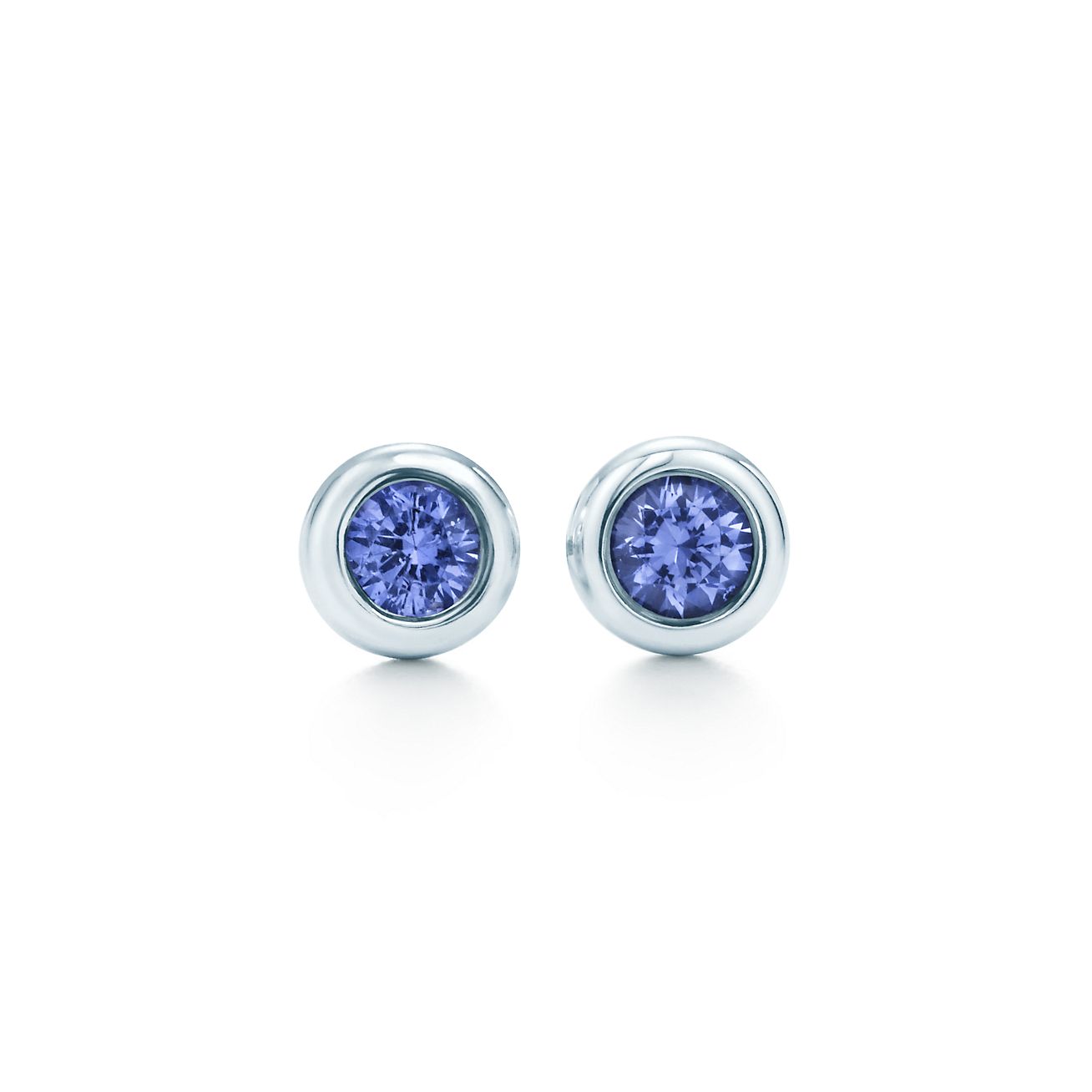 Tiffany & Co Elsa Peretti® Color By The Yard Earrings In Sterling Silver With Tanzanites