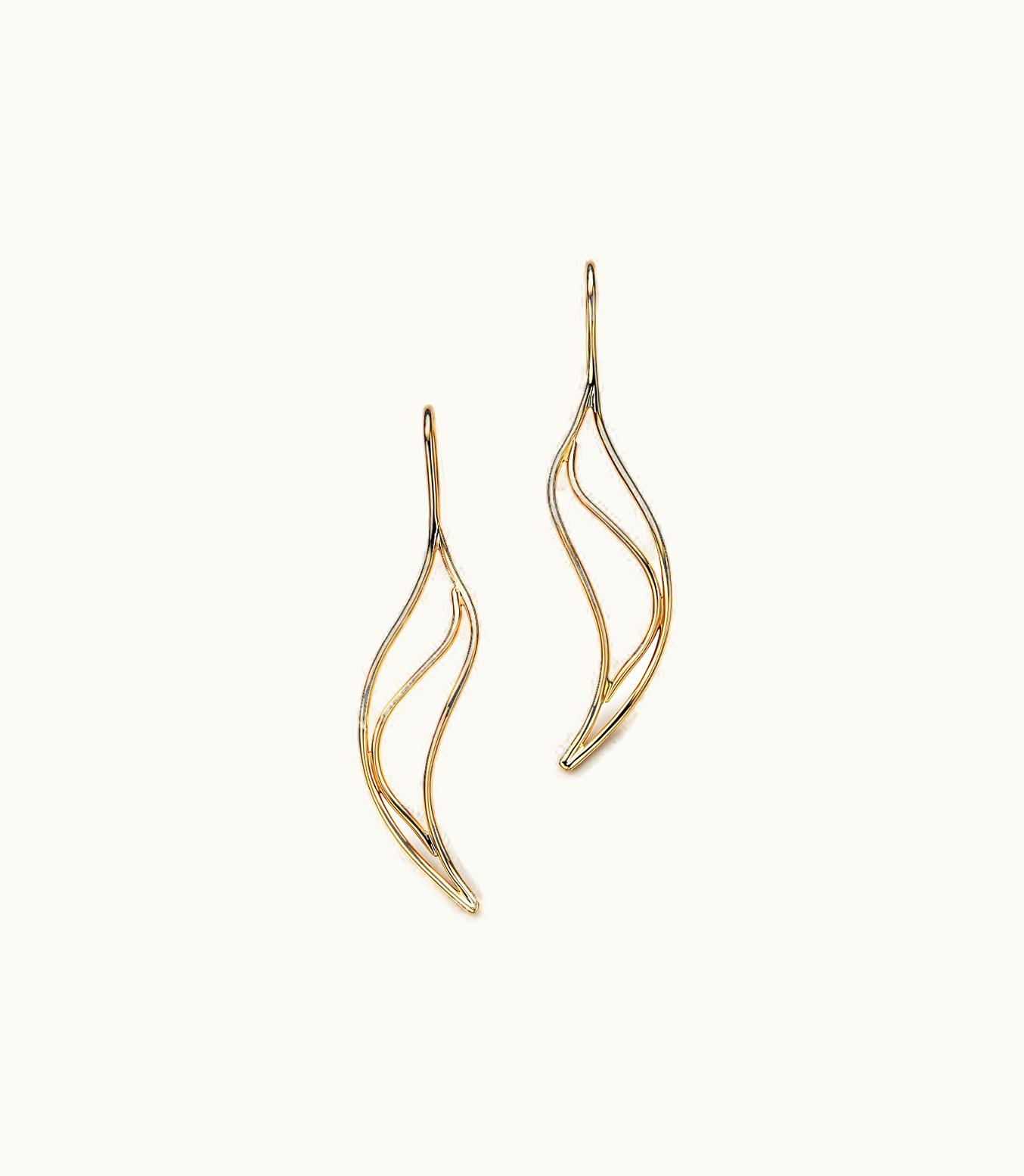 Tiffany & Co Elsa Peretti® Wave Earrings In 18K Gold, Small
