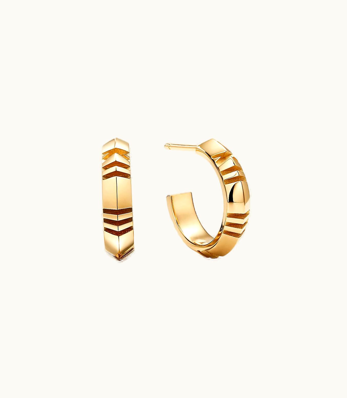 Tiffany & Co Atlas® X Hoop Earrings In Yellow Gold, Small