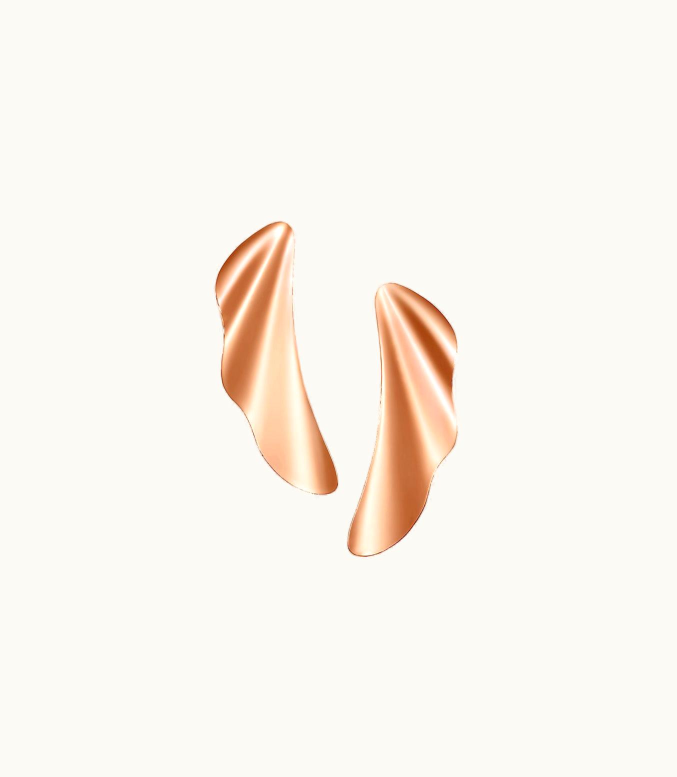 Tiffany & Co Elsa Peretti® High Tide Earrings In 18K Rose Gold
