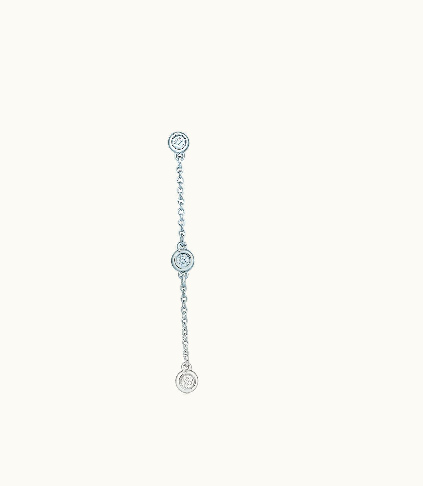Tiffany & Co Elsa Peretti® Diamonds By The Yard® Drop Earrings In Sterling Silver 60142929
