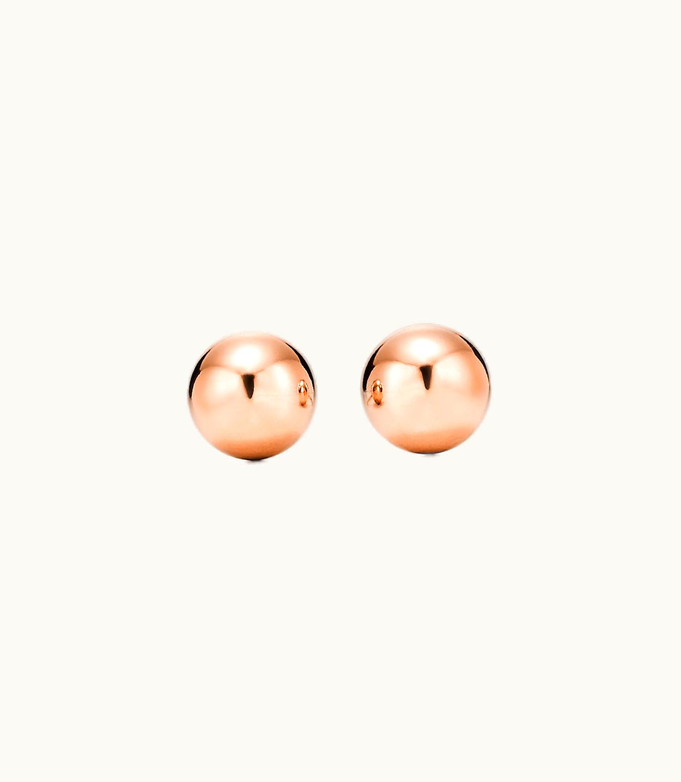 Tiffany & Co Tiffany Hardwear Ball Earrings In Rose Gold, 8 Mm
