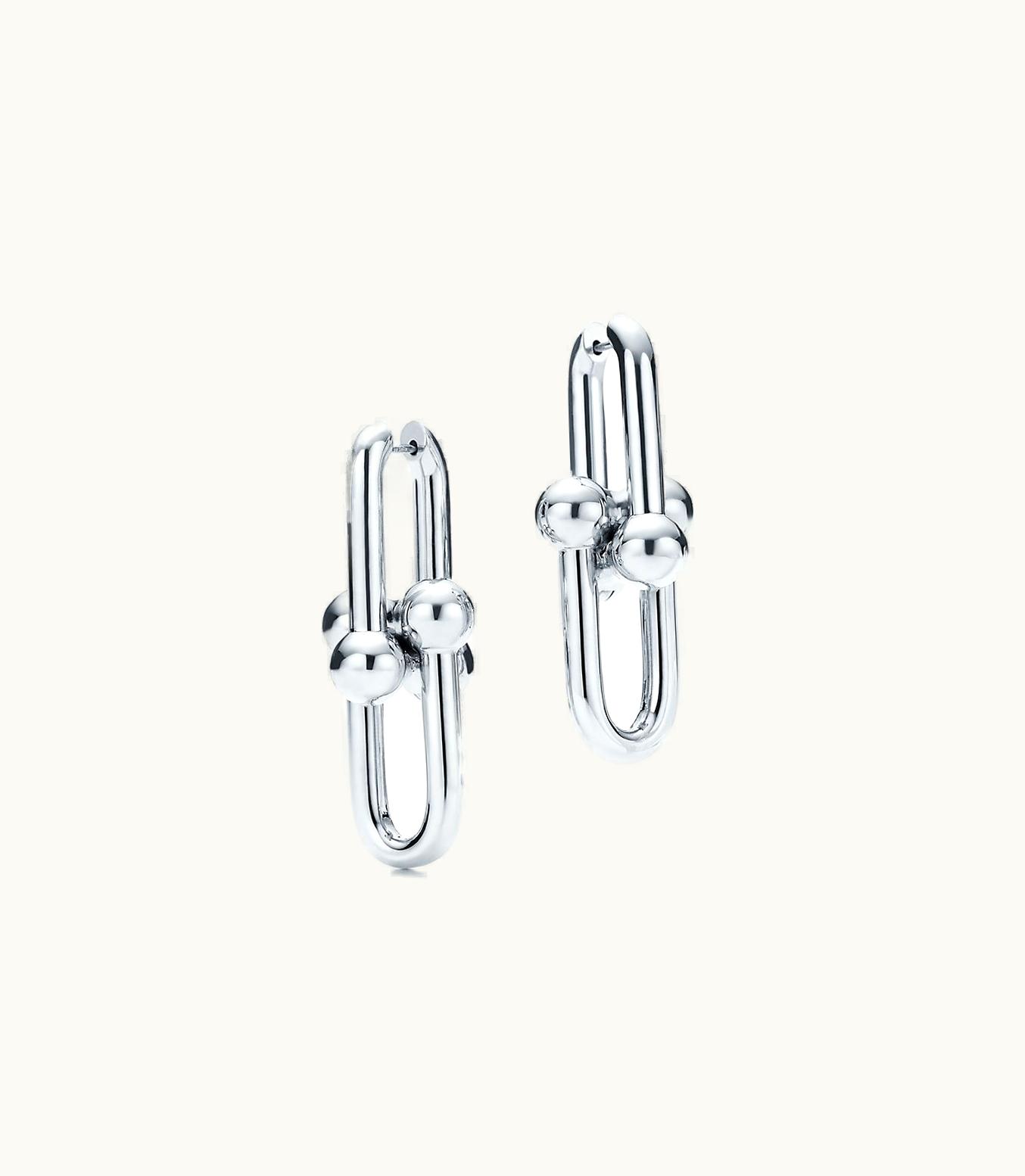 Tiffany & Co Tiffany Hardwear Extra Large Link Earrings In Sterling Silver