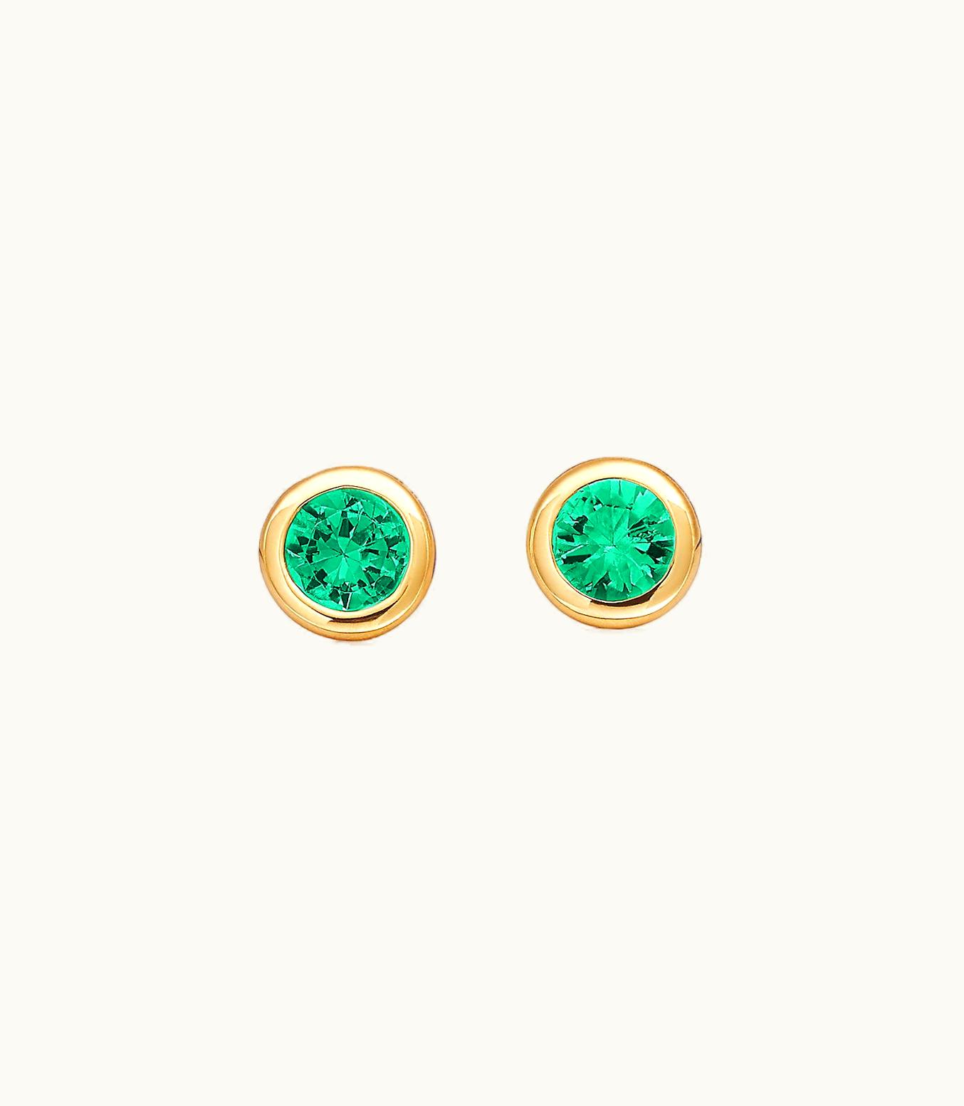 Tiffany & Co Elsa Peretti® Color By The Yard Earrings In 18K Gold With Emeralds 62633069