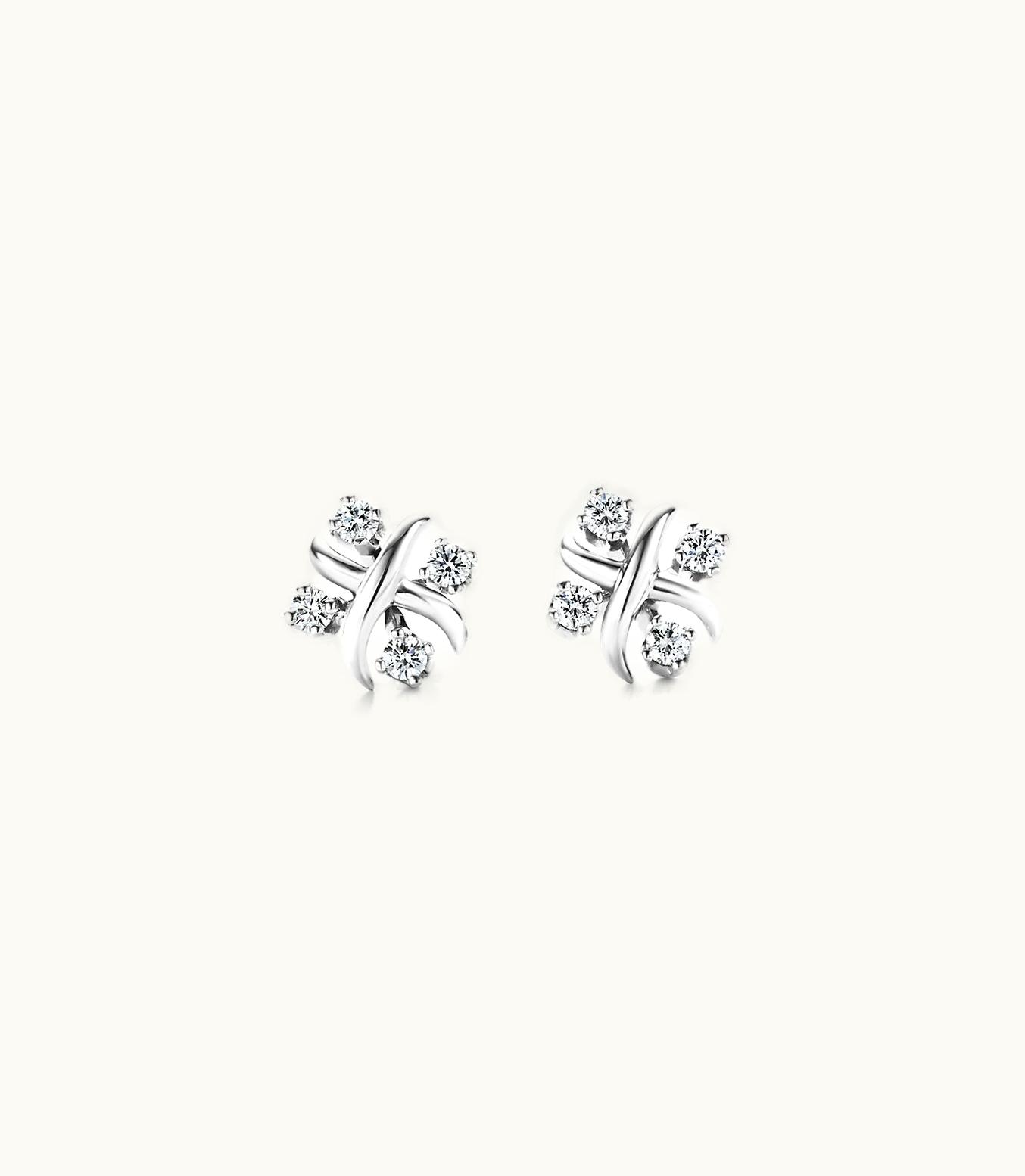 Tiffany & Co Tiffany & Co. Schlumberger Lynn Earrings In Platinum With Diamonds