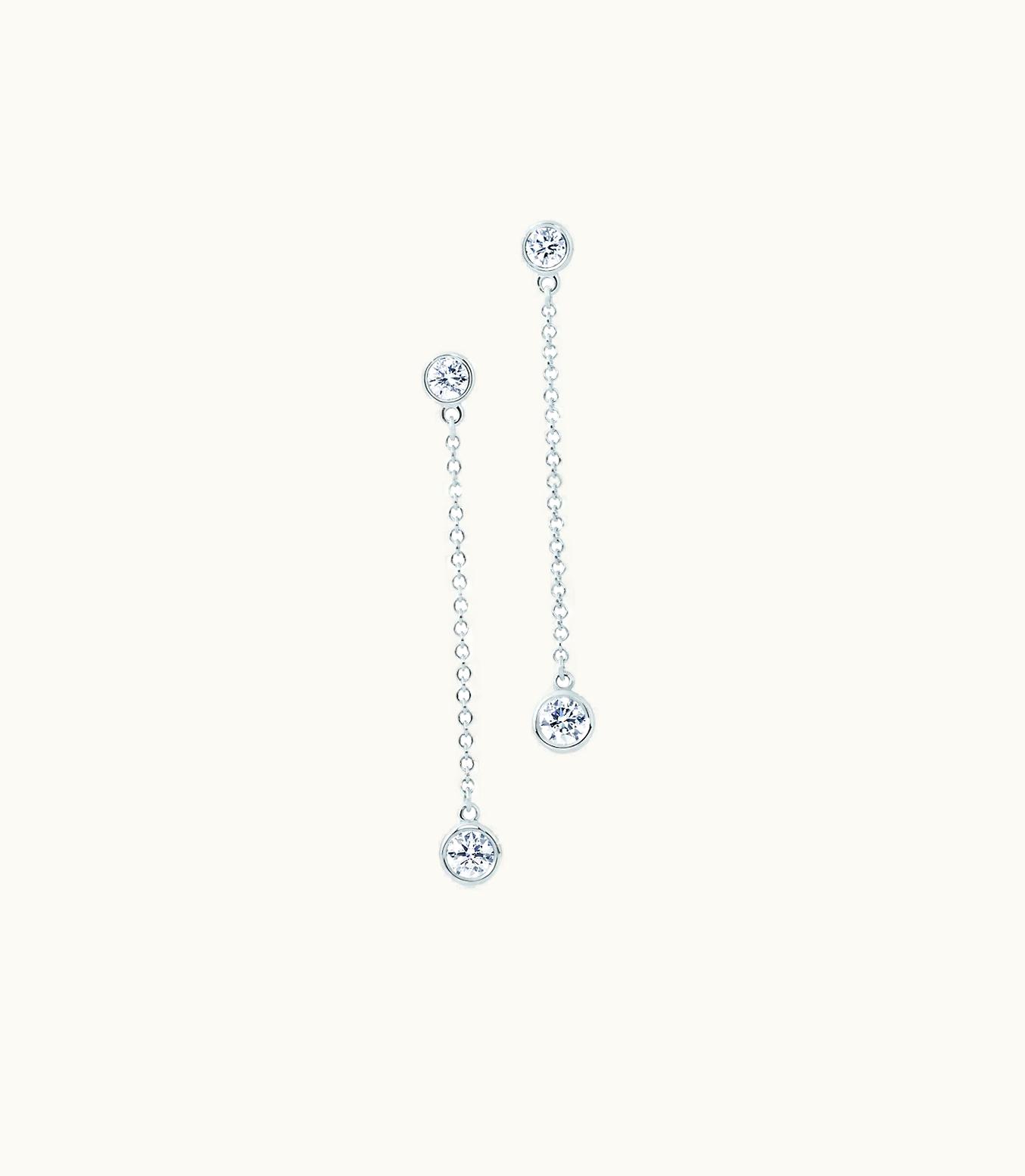 Tiffany & Co Elsa Peretti® Diamonds By The Yard® Drop Earrings In Platinum 60141895