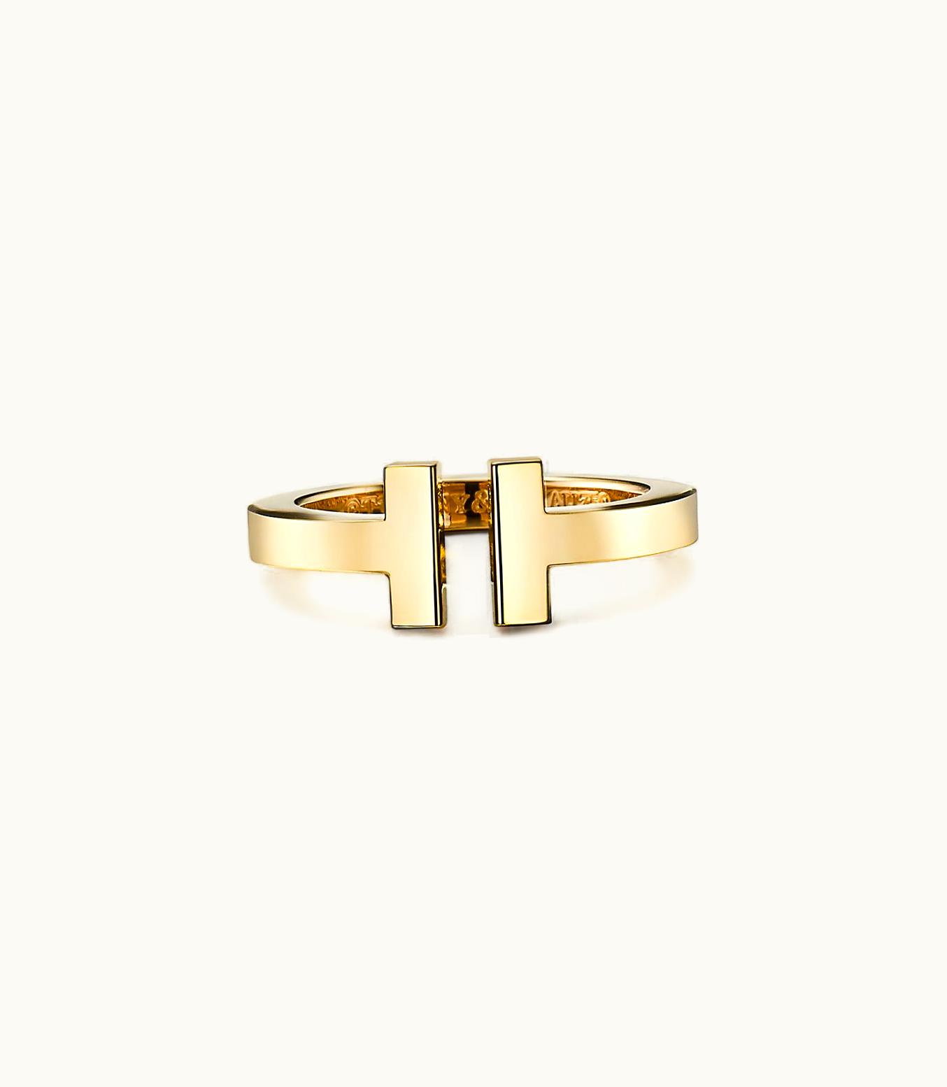 Tiffany & Co Tiffany T Square Ring In Yellow Gold