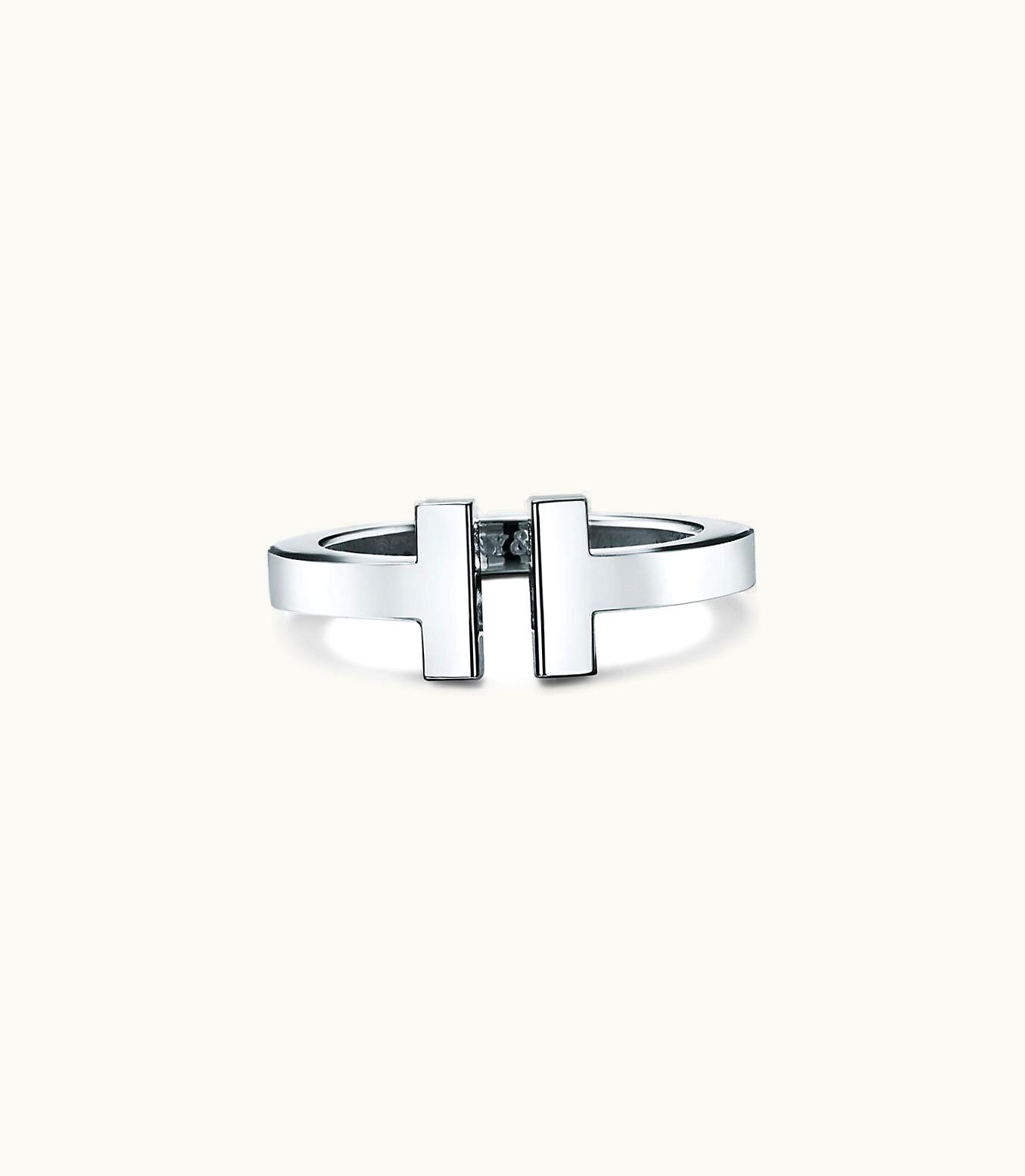 Tiffany & Co Tiffany T Square Ring In Silver