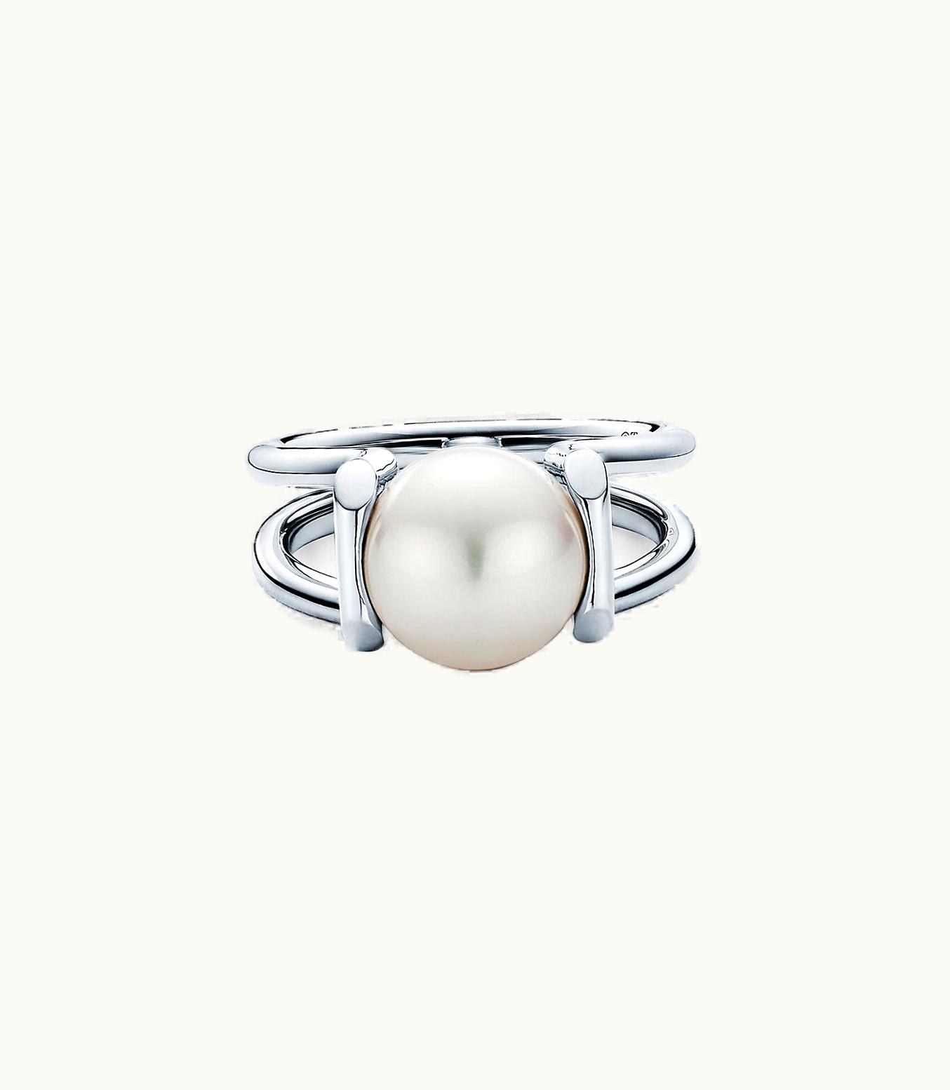 Tiffany & Co Tiffany Hardwear Freshwater Pearl Ring In Sterling Silver