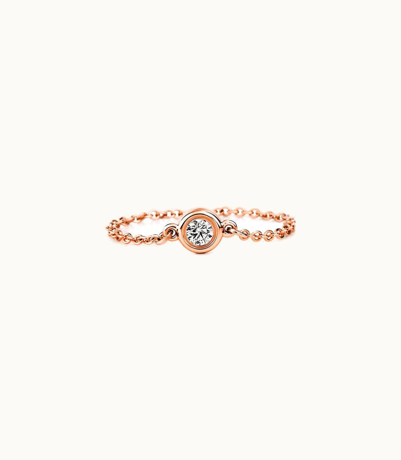 Tiffany & Co Elsa Peretti® Diamonds By The Yard® Ring In 18K Rose Gold