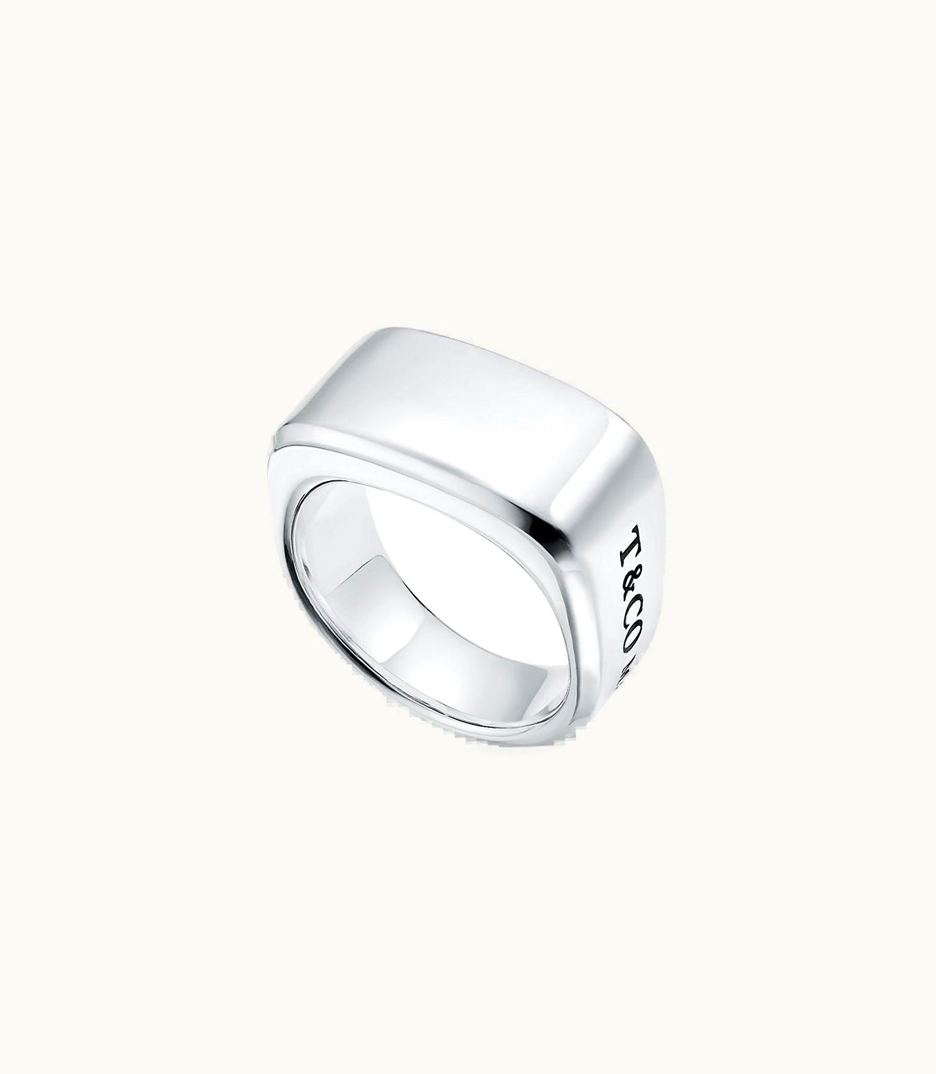 Tiffany & Co Tiffany 1837™ Makers Signet Ring In Sterling Silver, 12 Mm Wide