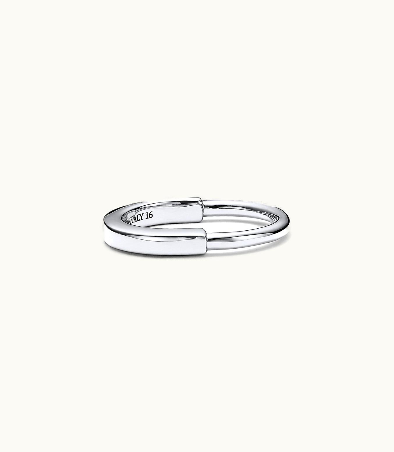 Tiffany & Co Tiffany Lock Ring In White Gold