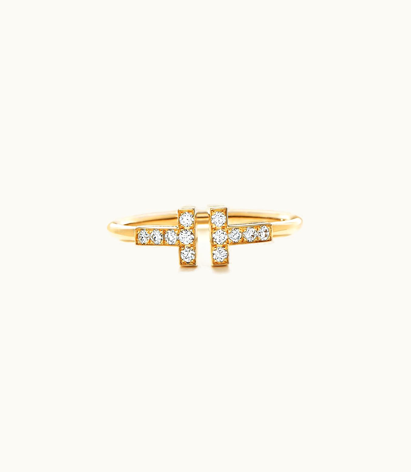 Tiffany & Co Tiffany T Diamond Wire Ring In 18K Gold