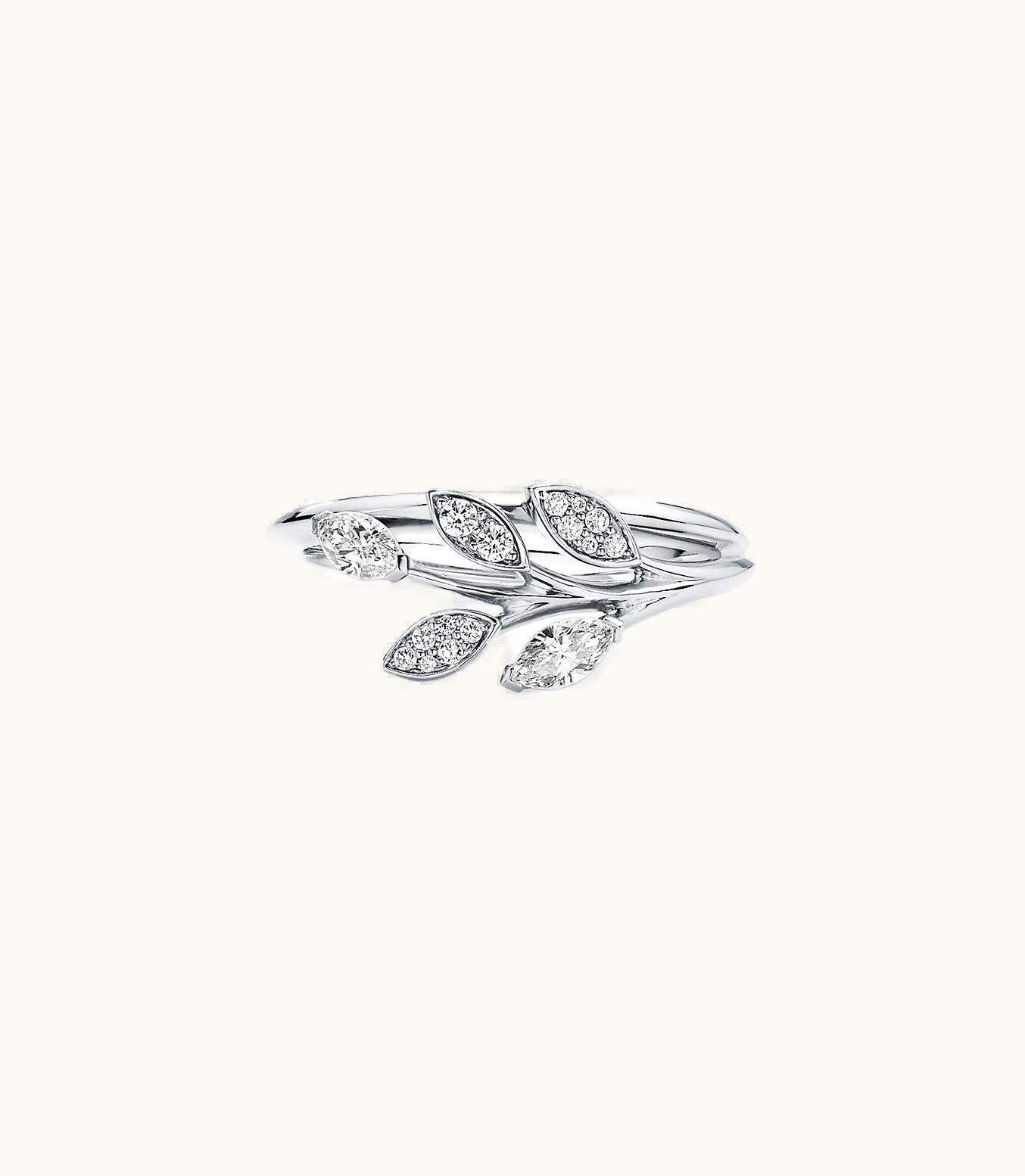 Tiffany & Co Tiffany Victoria® Diamond Vine Ring In Platinum