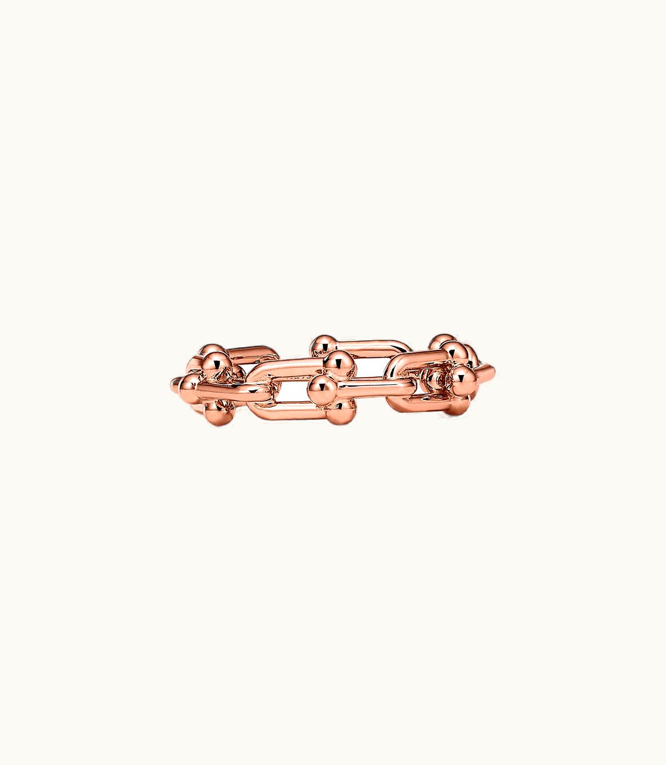 Tiffany & Co Tiffany Hardwear Micro Link Ring In Rose Gold