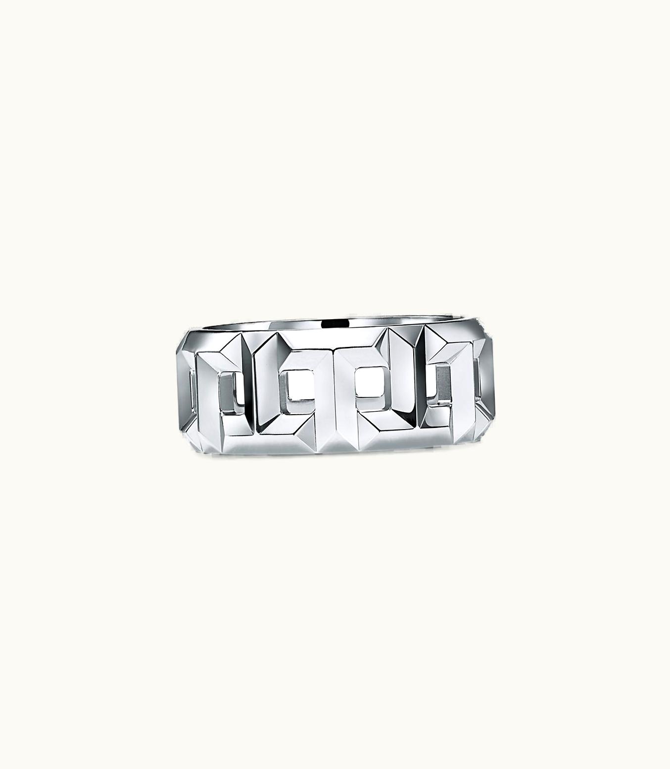 Tiffany & Co Tiffany T True Ring In White Gold, 8 Mm Wide