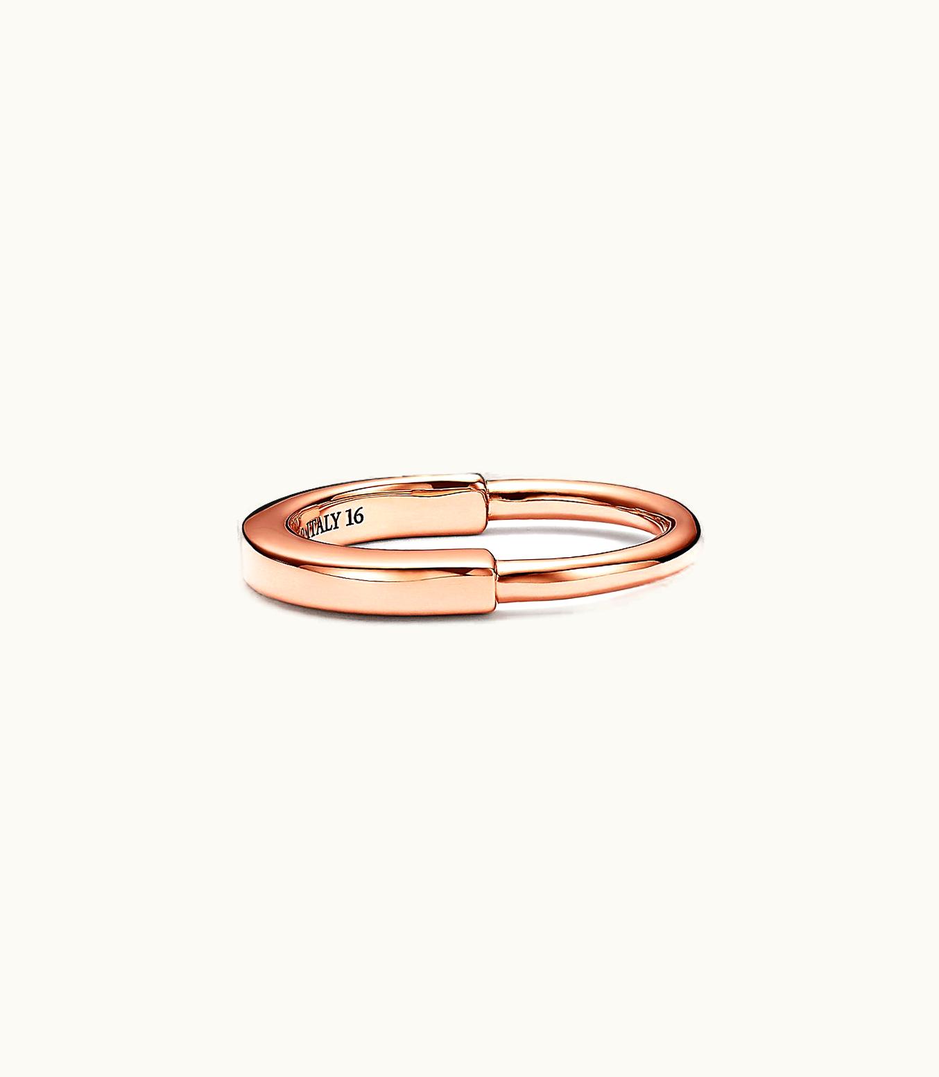 Tiffany & Co Tiffany Lock Ring In Rose Gold