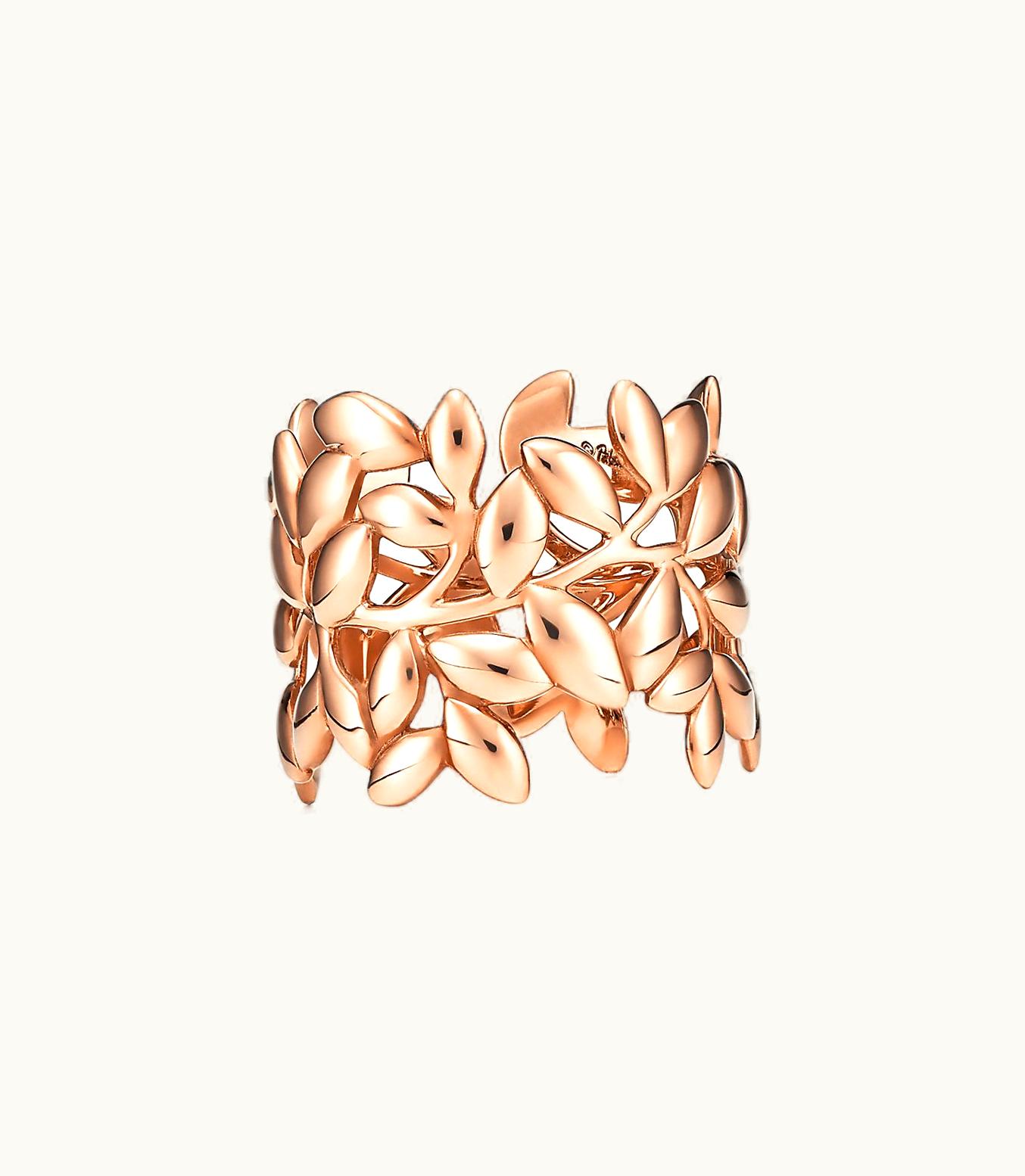 Tiffany & Co Paloma Picasso® Olive Leaf Band Ring In Rose Gold