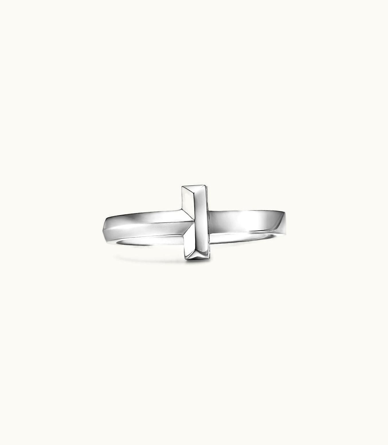Tiffany & Co Tiffany T T1 Ring In White Gold, 2.5 Mm Wide