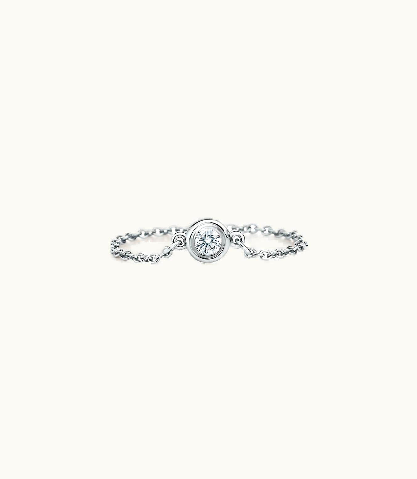 Tiffany & Co Elsa Peretti® Diamonds By The Yard® Ring In Platinum