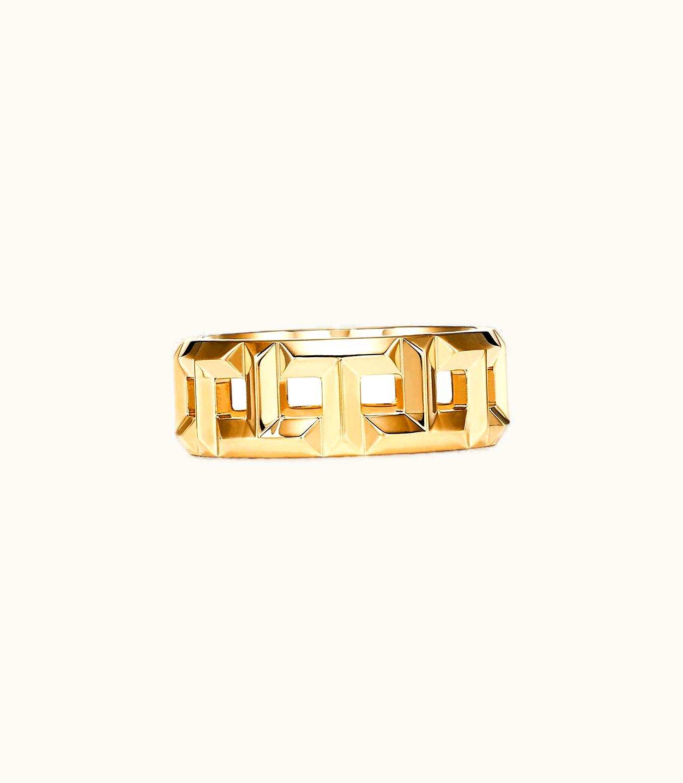 Tiffany & Co Tiffany T True 8 Mm Ring In 18K Gold