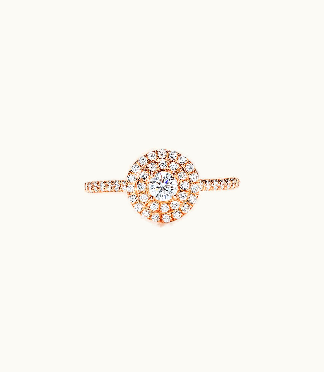 Tiffany & Co Tiffany Soleste Ring In 18K Rose Gold With Diamonds