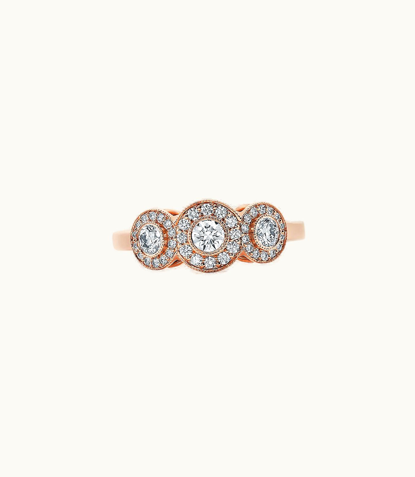 Tiffany & Co Tiffany Circlet Ring In 18Ct Rose Gold With Diamonds
