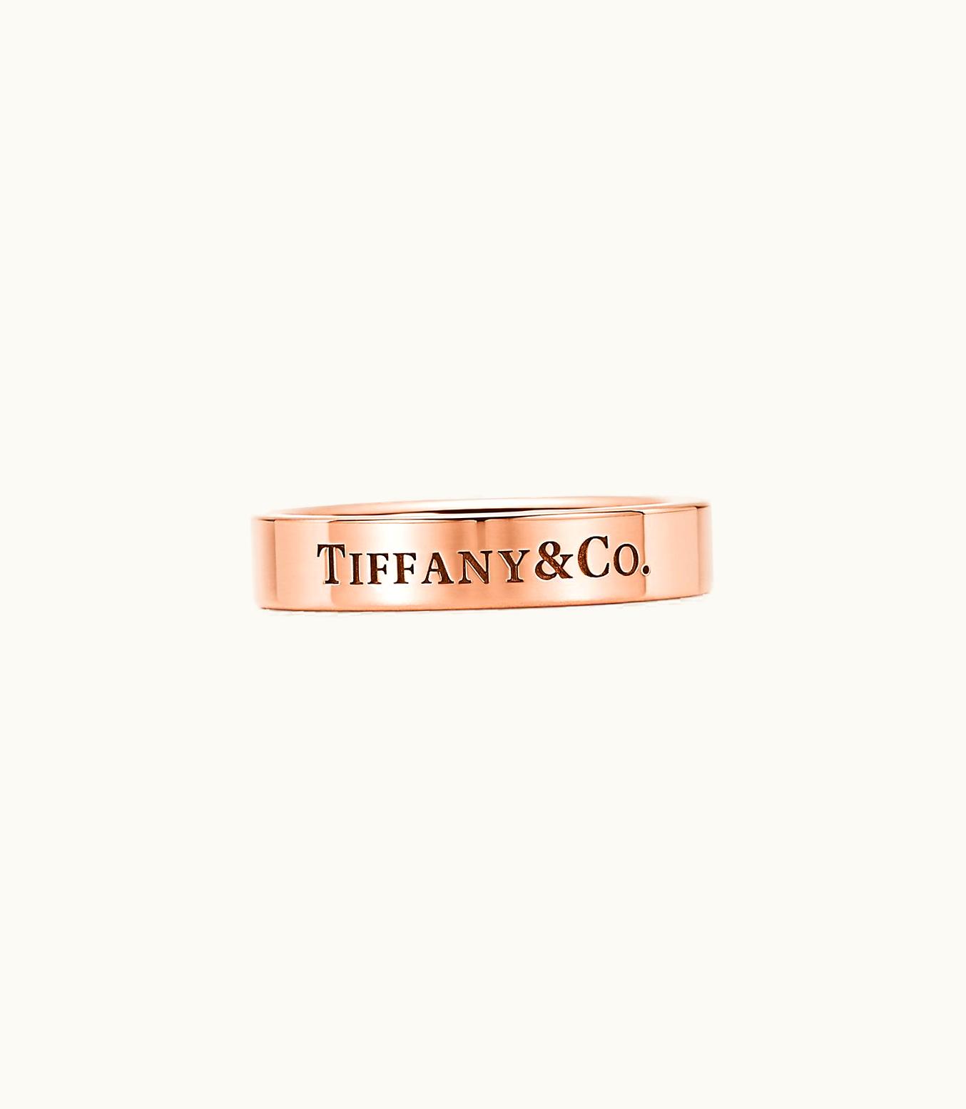 Tiffany & Co Tiffany & Co.® Band Ring In 18K Rose Gold, 4 Mm Wide