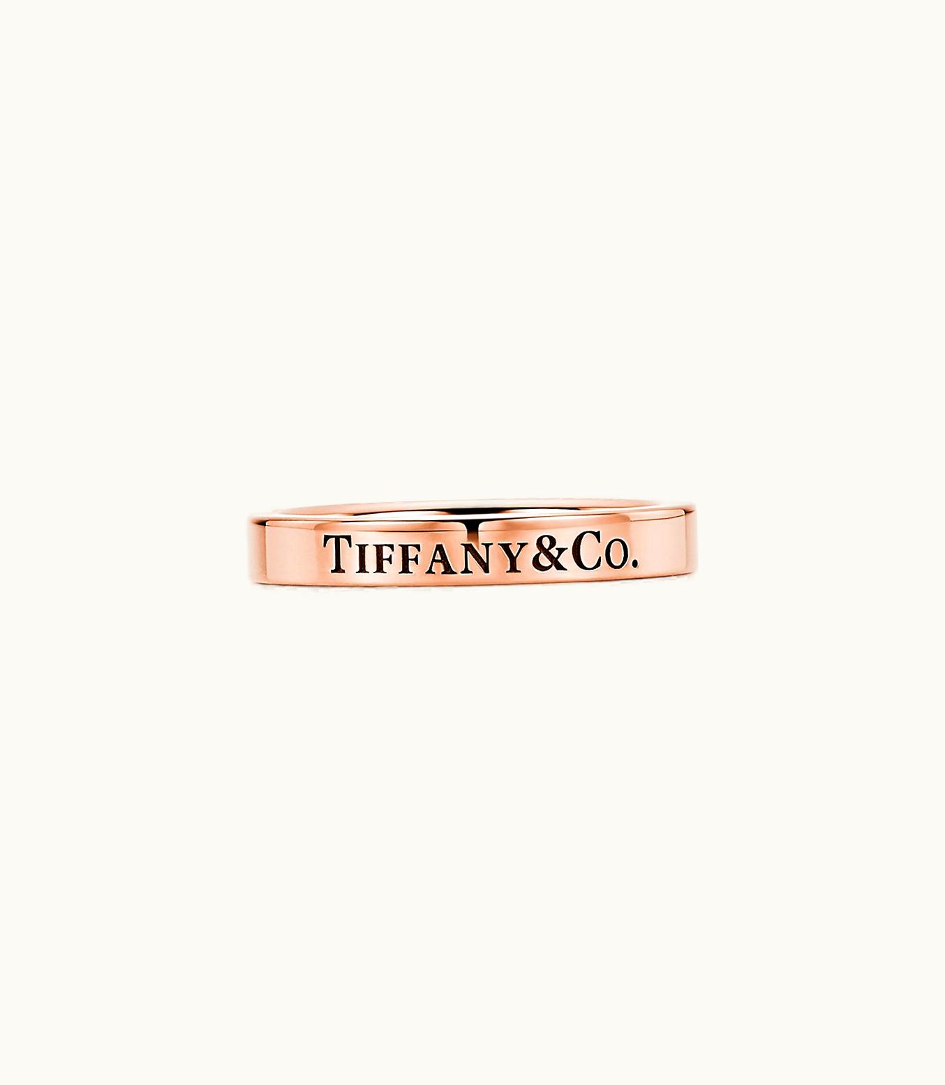 Tiffany & Co Tiffany & Co.® Band Ring In 18K Rose Gold, 3 Mm Wide